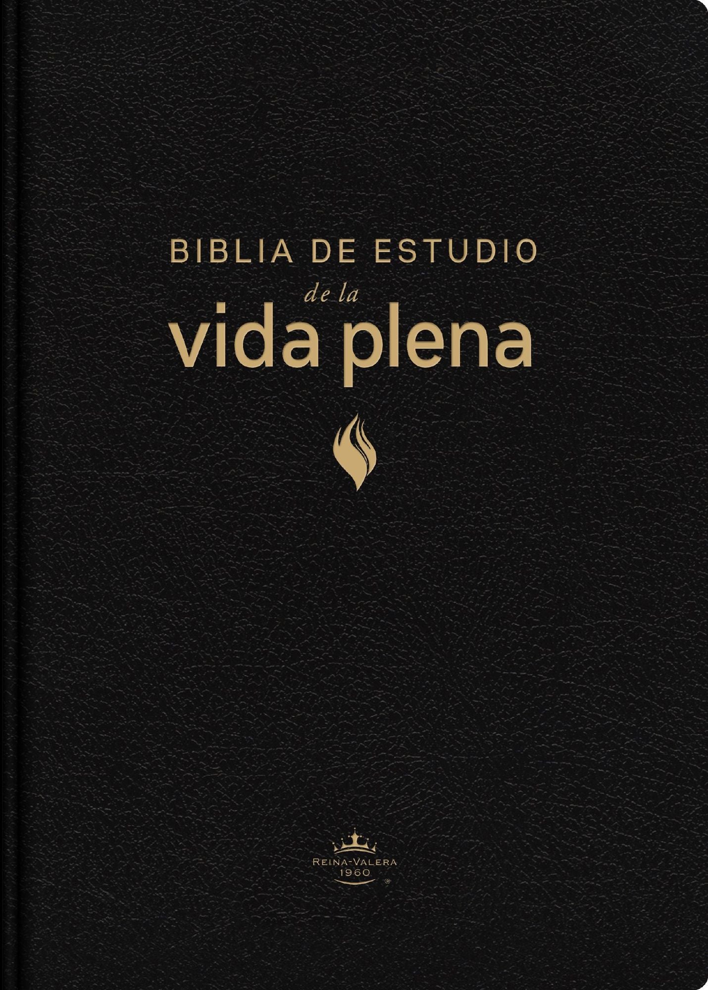 RVR60, Biblia de estudio de la vida plena, Edición clásica, Piel fabricada, Negro, Palabras de Jesús en rojo, Comfort Print