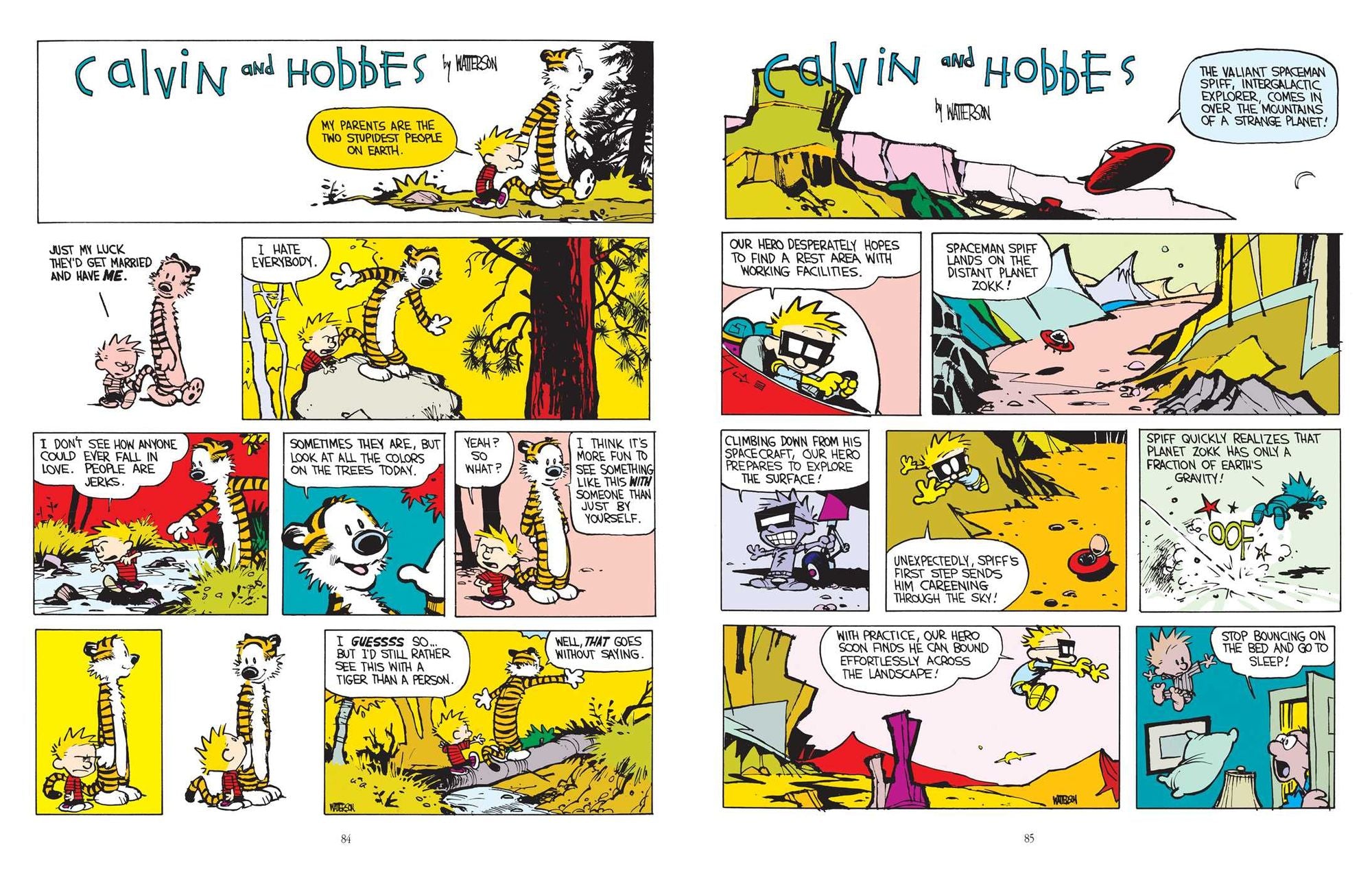 The Calvin and Hobbes Lazy Sunday Book: A Collection of Sunday Calvin and Hobbes Cartoons