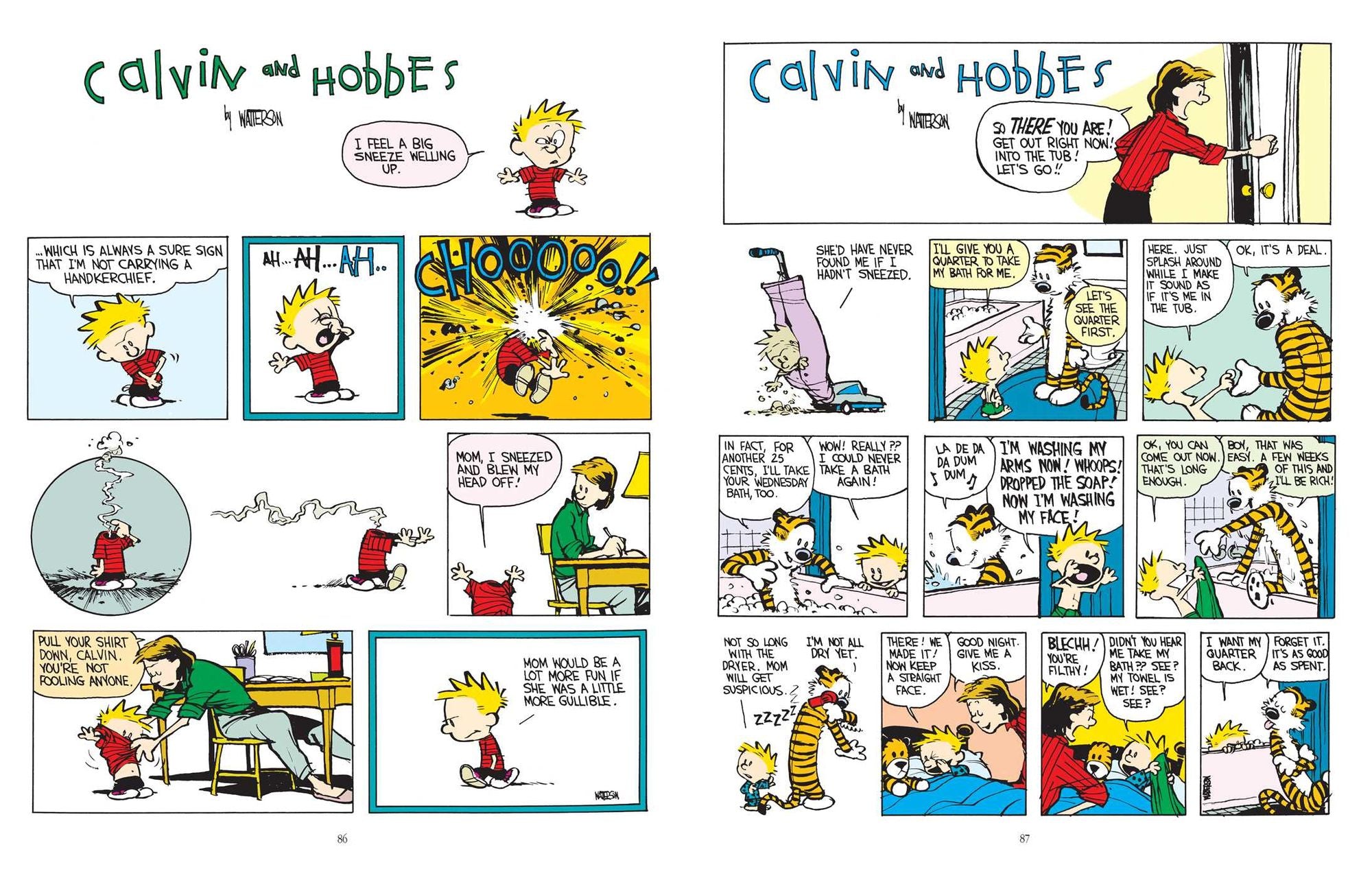 The Calvin and Hobbes Lazy Sunday Book: A Collection of Sunday Calvin and Hobbes Cartoons