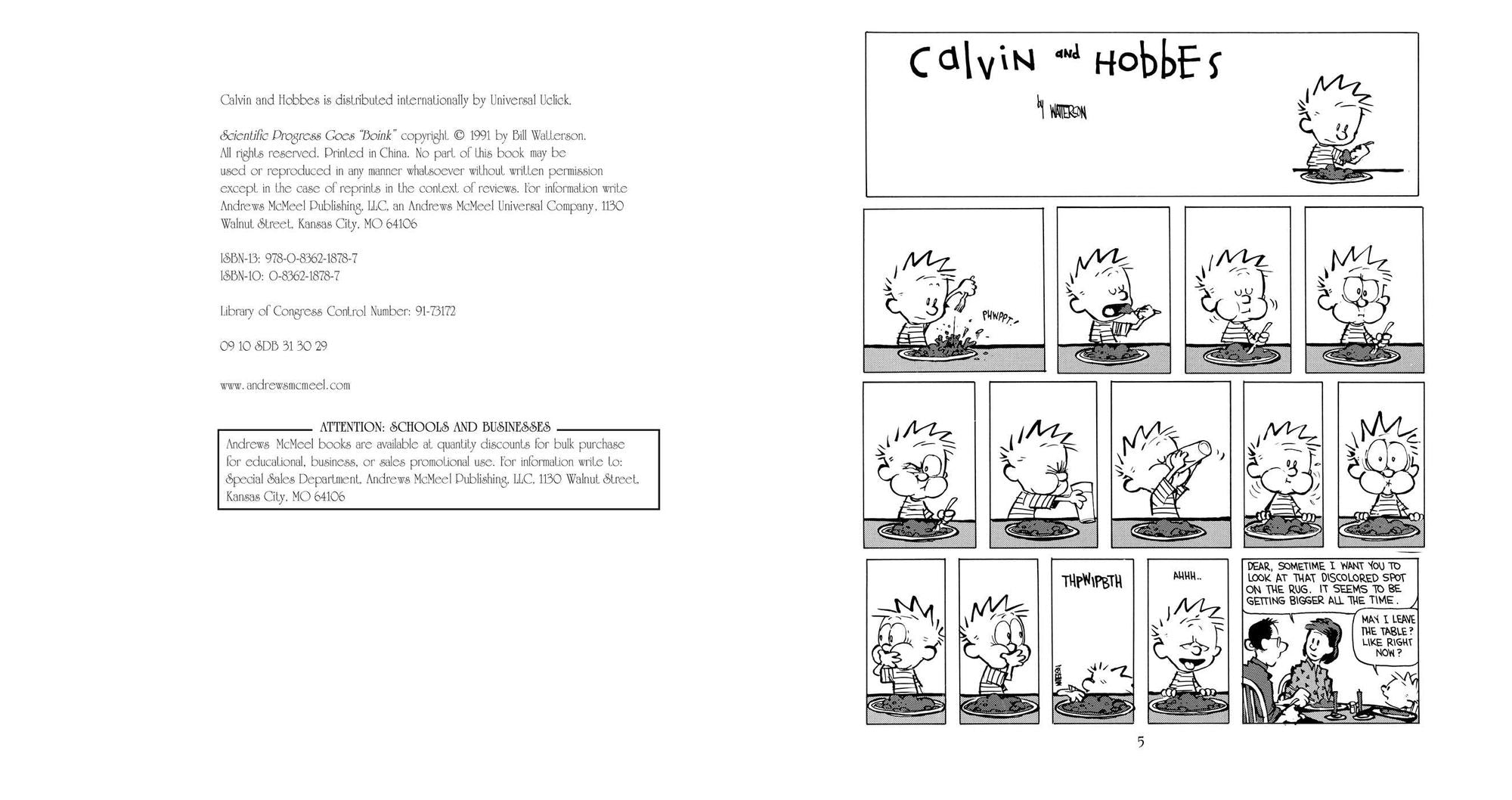 Scientific Progress Goes "Boink": A Calvin and Hobbes Collection