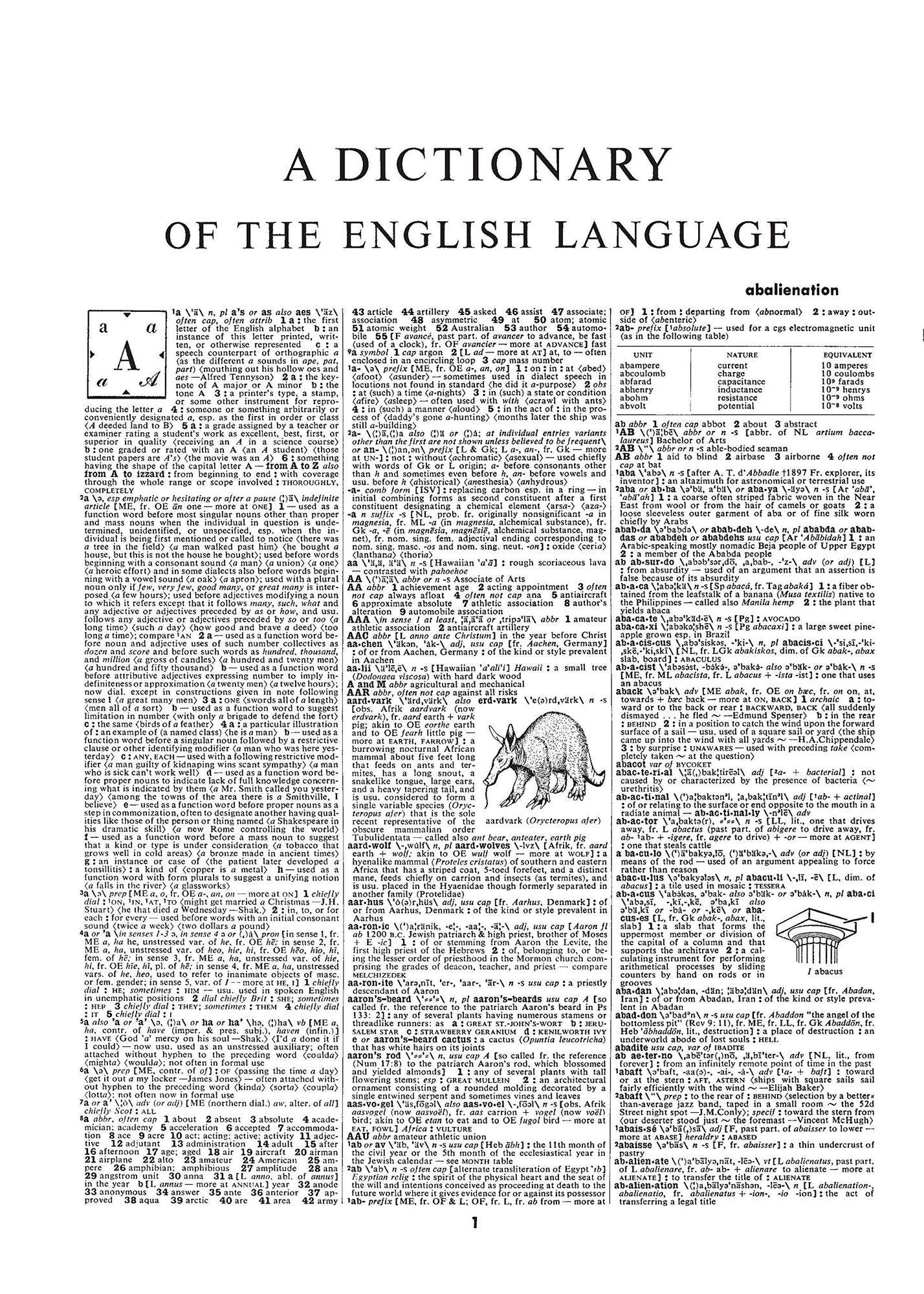 Webster's Third New International Dictionary, Unabridged