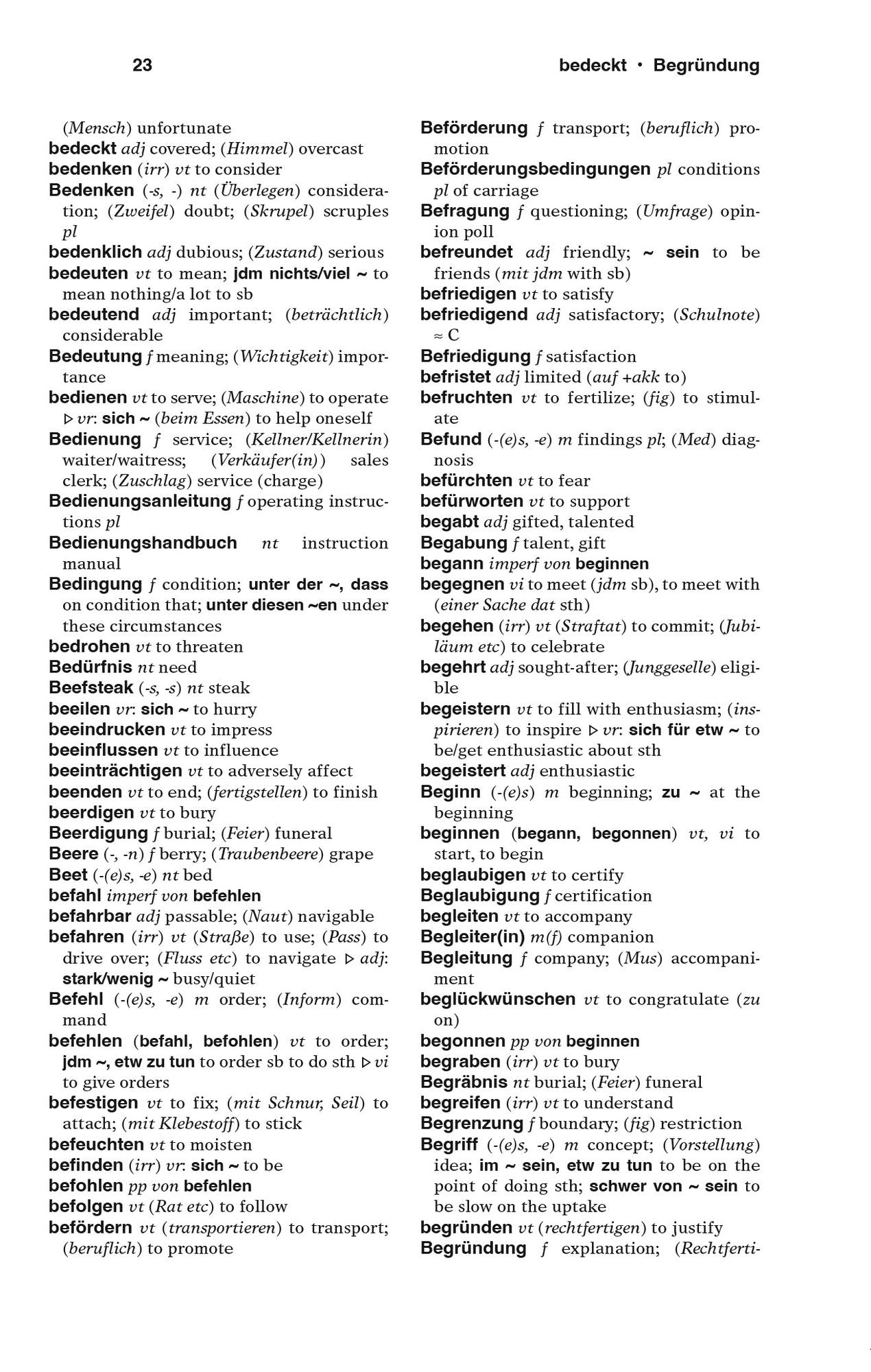 Merriam-Webster's German-English Dictionary