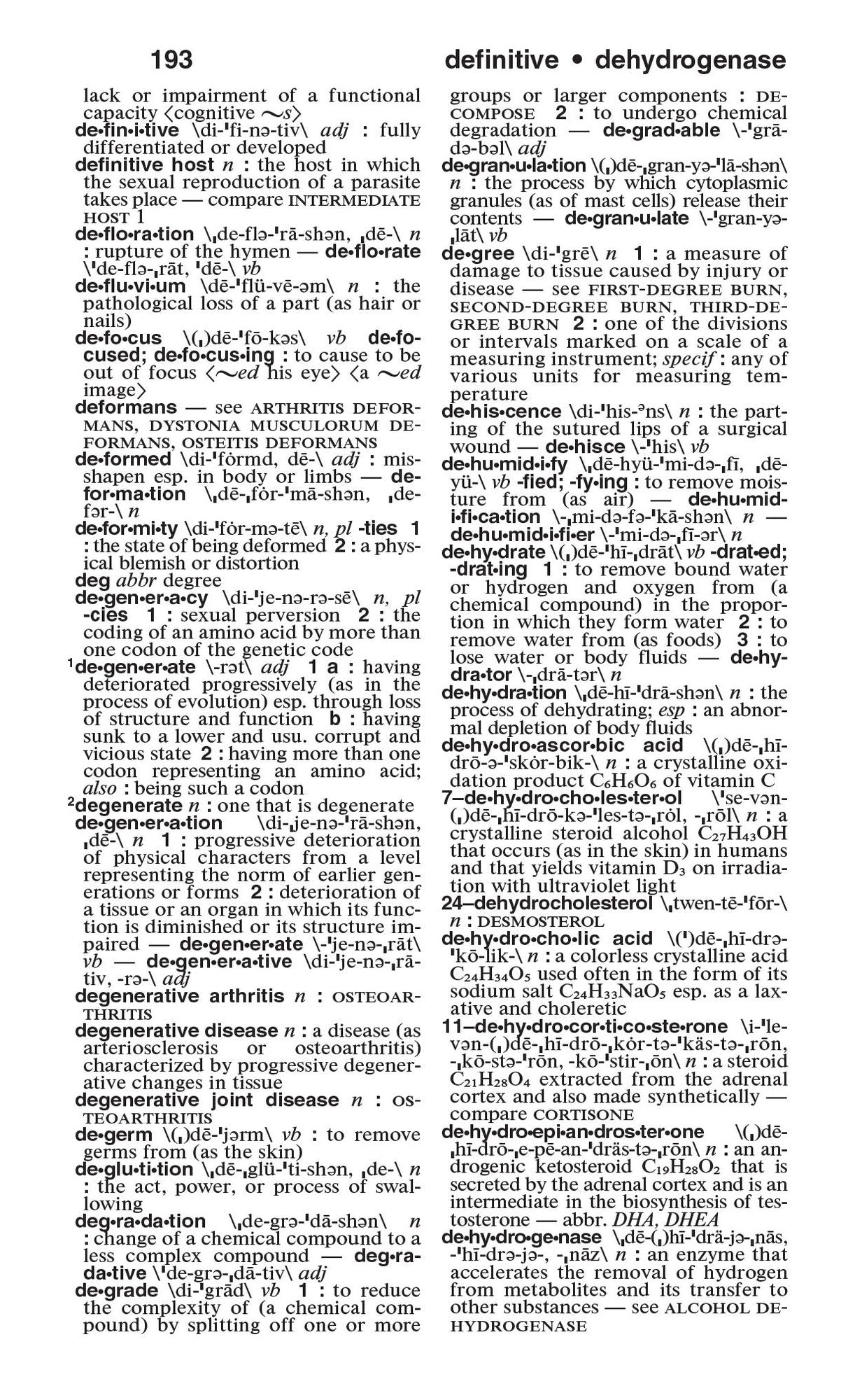 Merriam-Webster's Medical Dictionary
