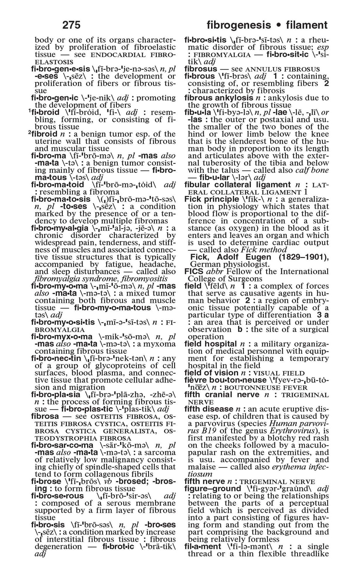 Merriam-Webster's Medical Dictionary