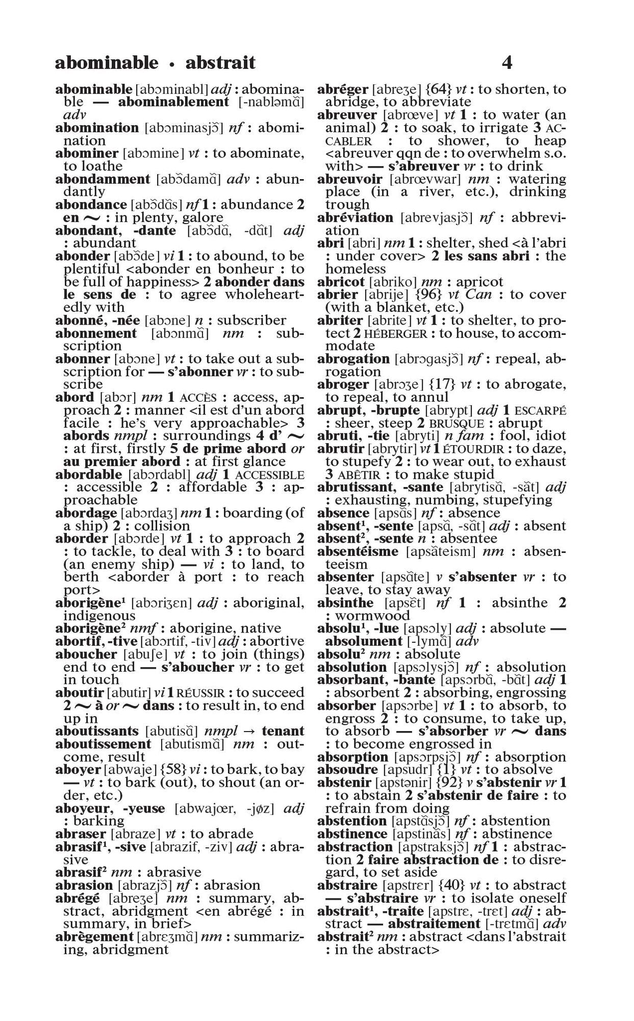 Merriam-Webster's French-English Dictionary