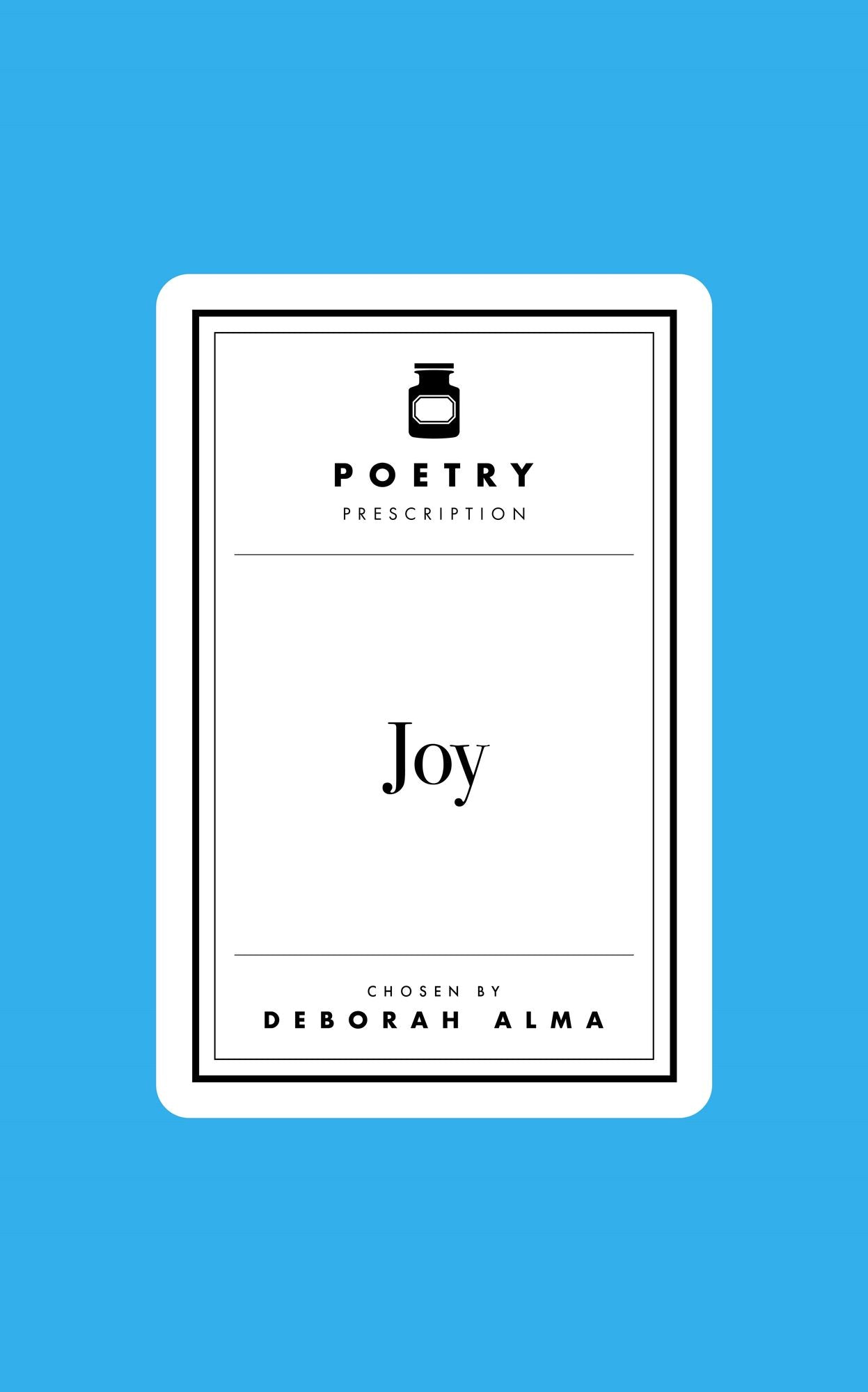 Poetry Prescription: Joy