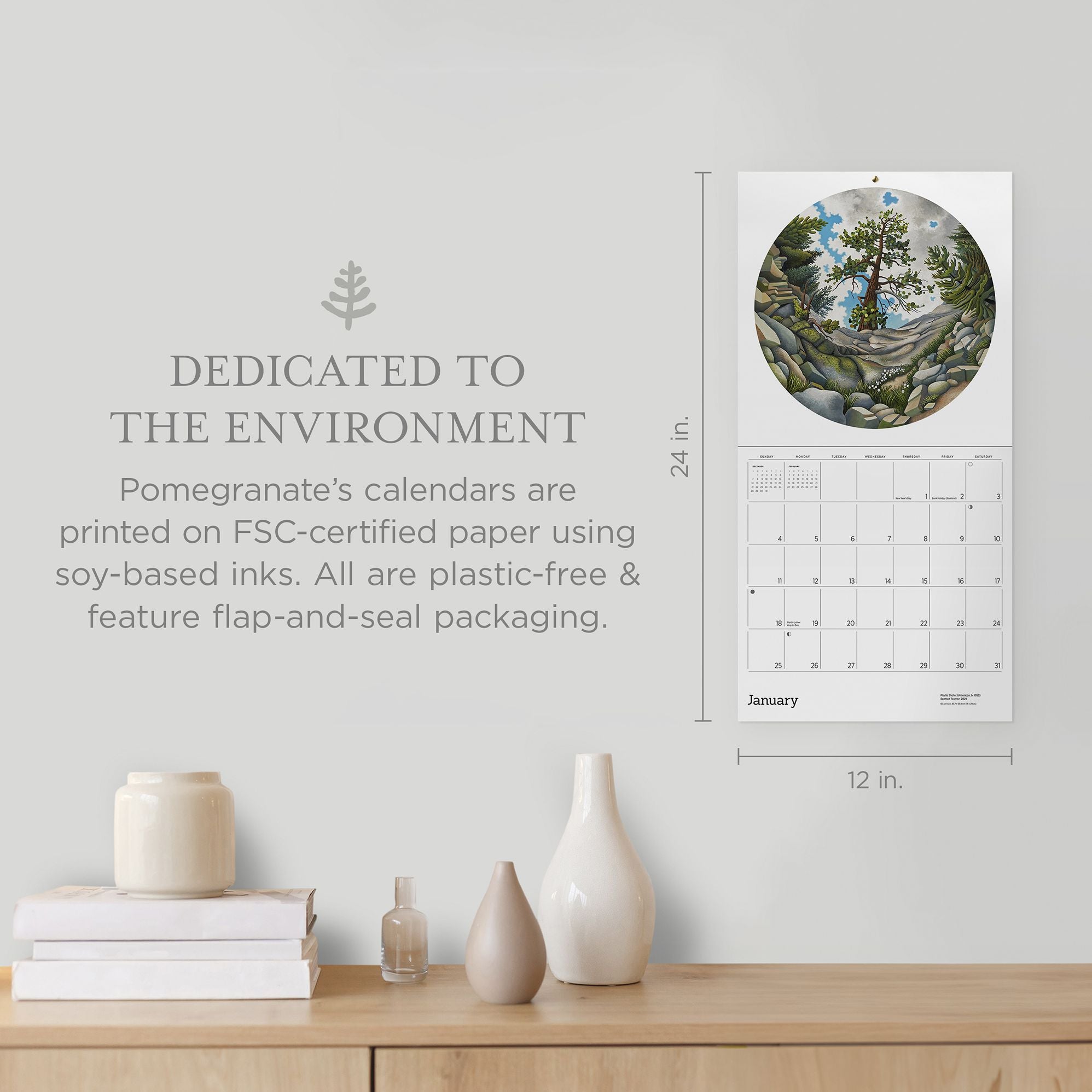 2026 Phyllis Shafer: Nature Divine Wall Calendar