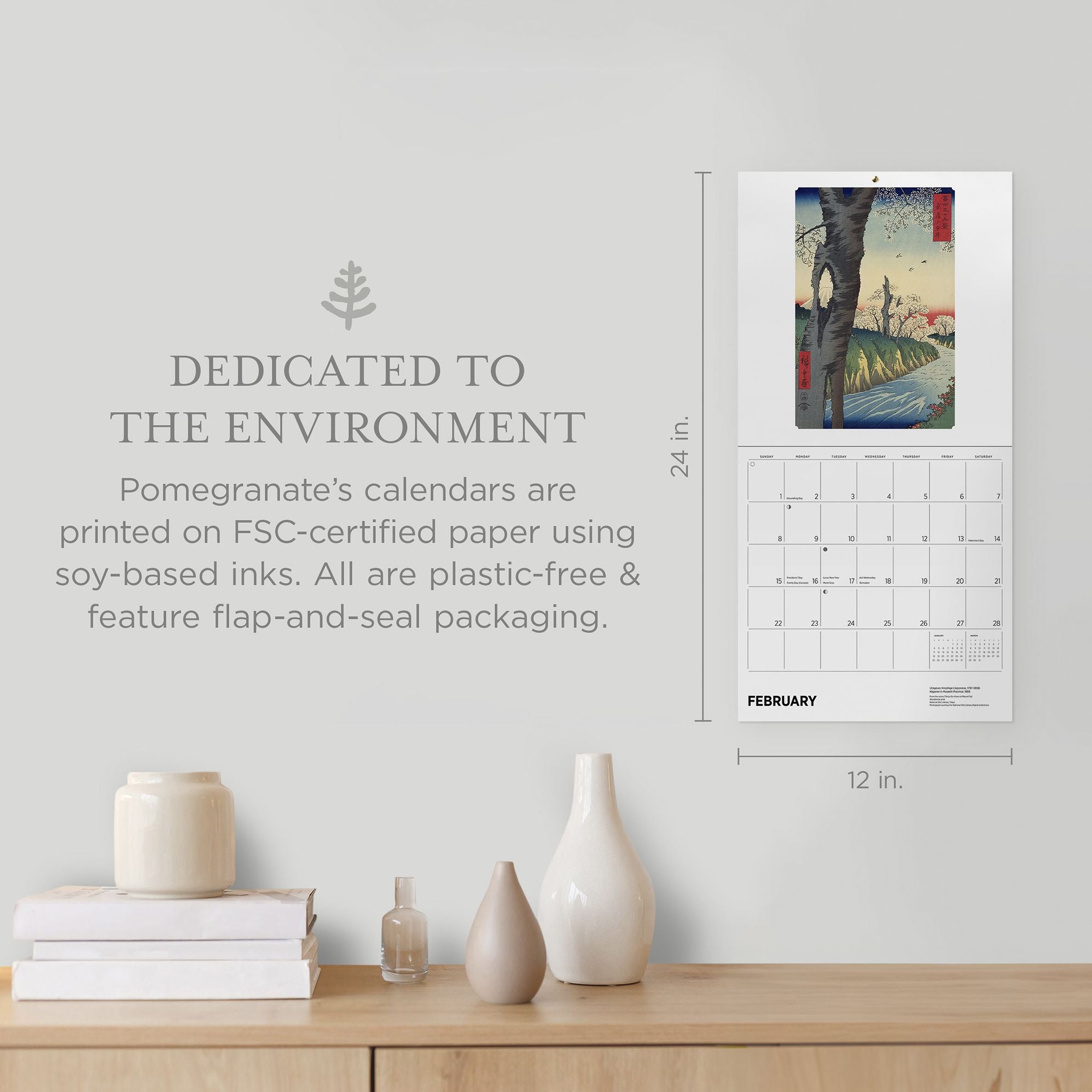 2026 Hiroshige Wall Calendar