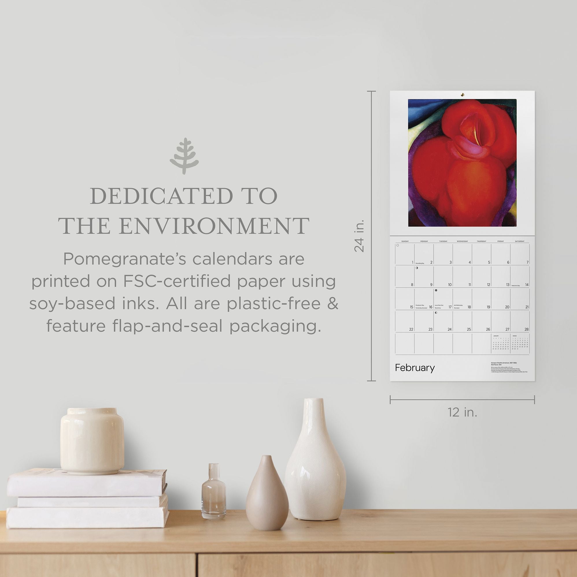 2026 Georgia O'Keeffe Wall Calendar