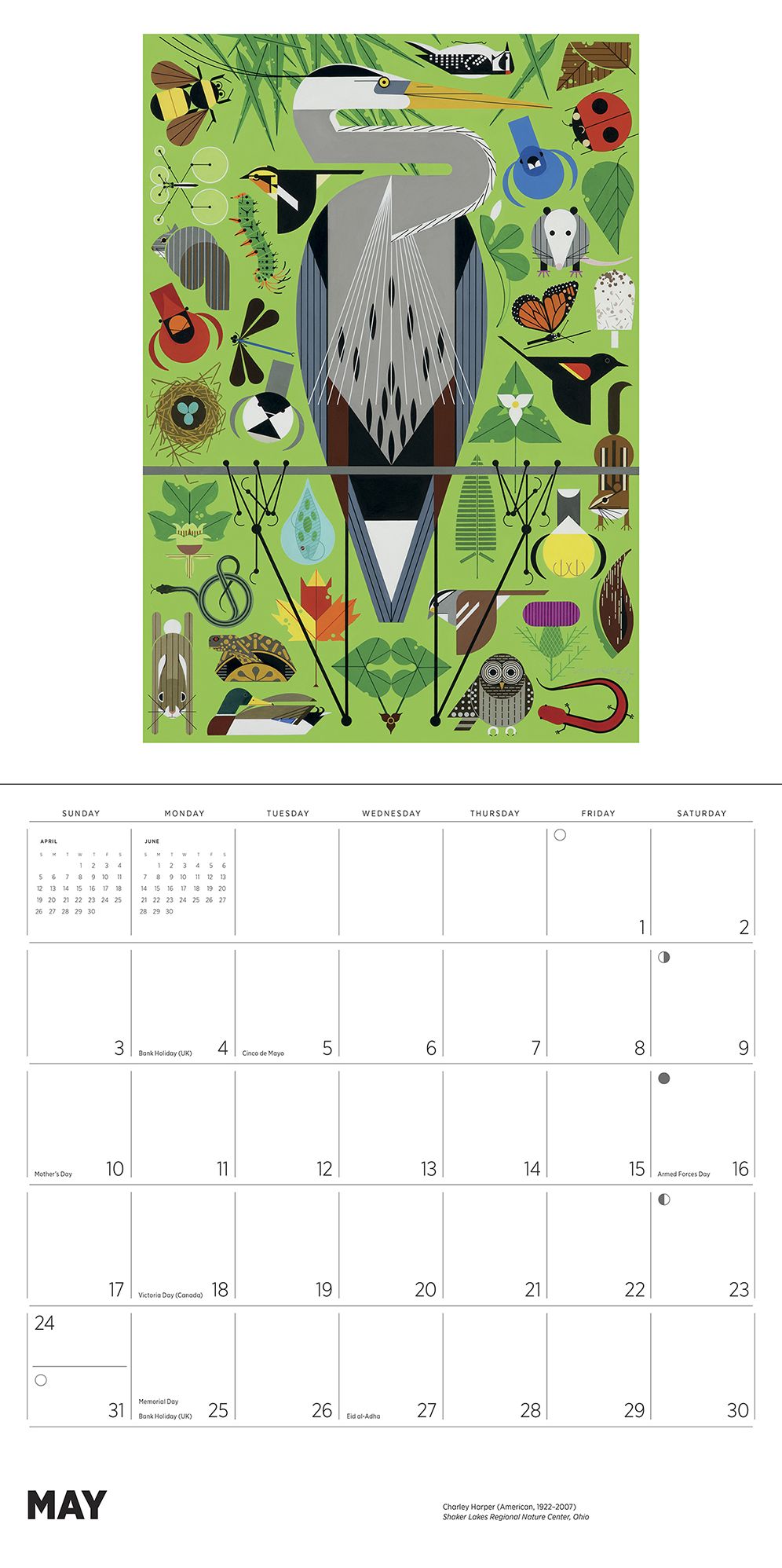 2026 Charley Harper Wall Calendar