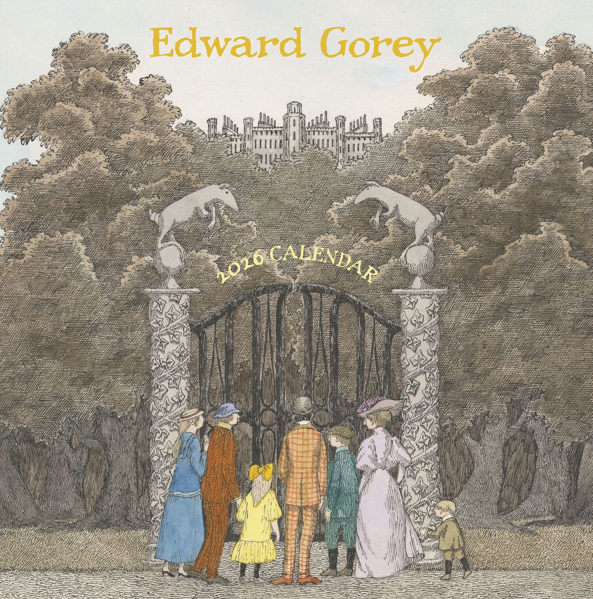 2026 Edward Gorey Wall Calendar
