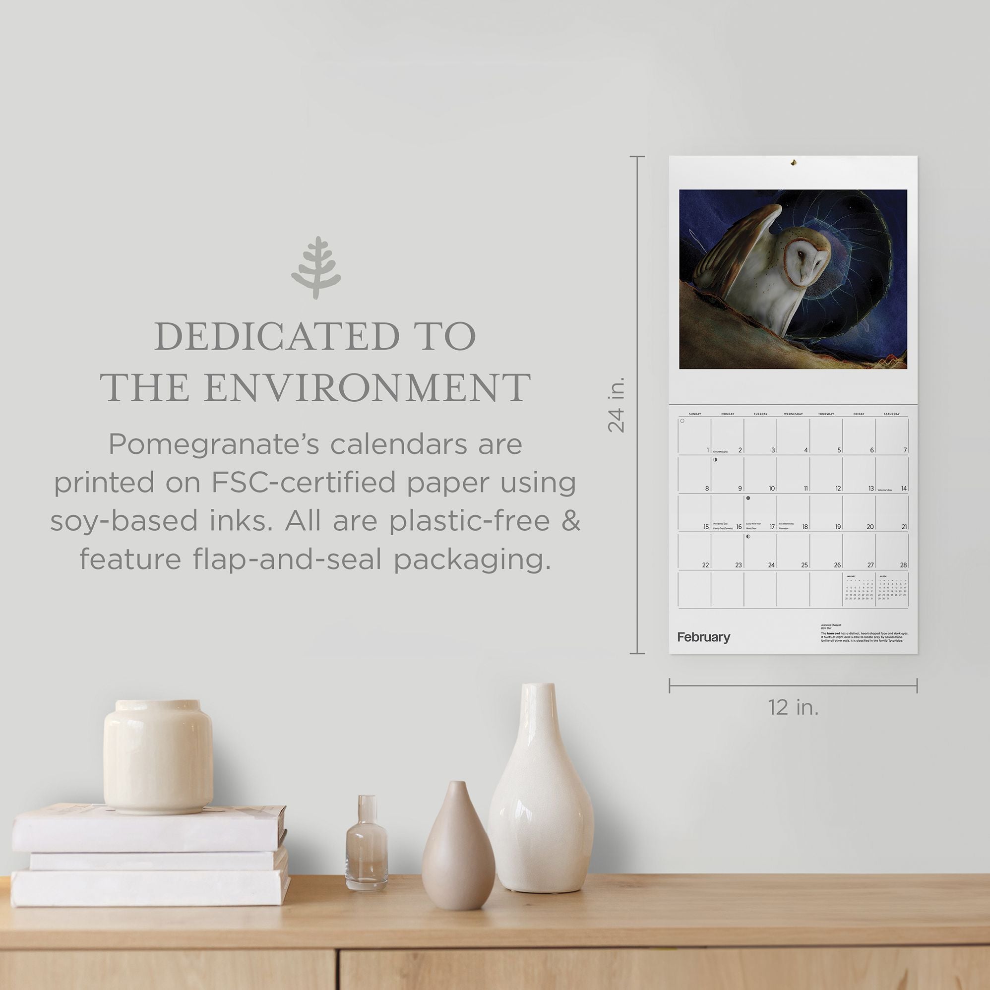 2026 Owls: Jeannine Chappell Wall Calendar