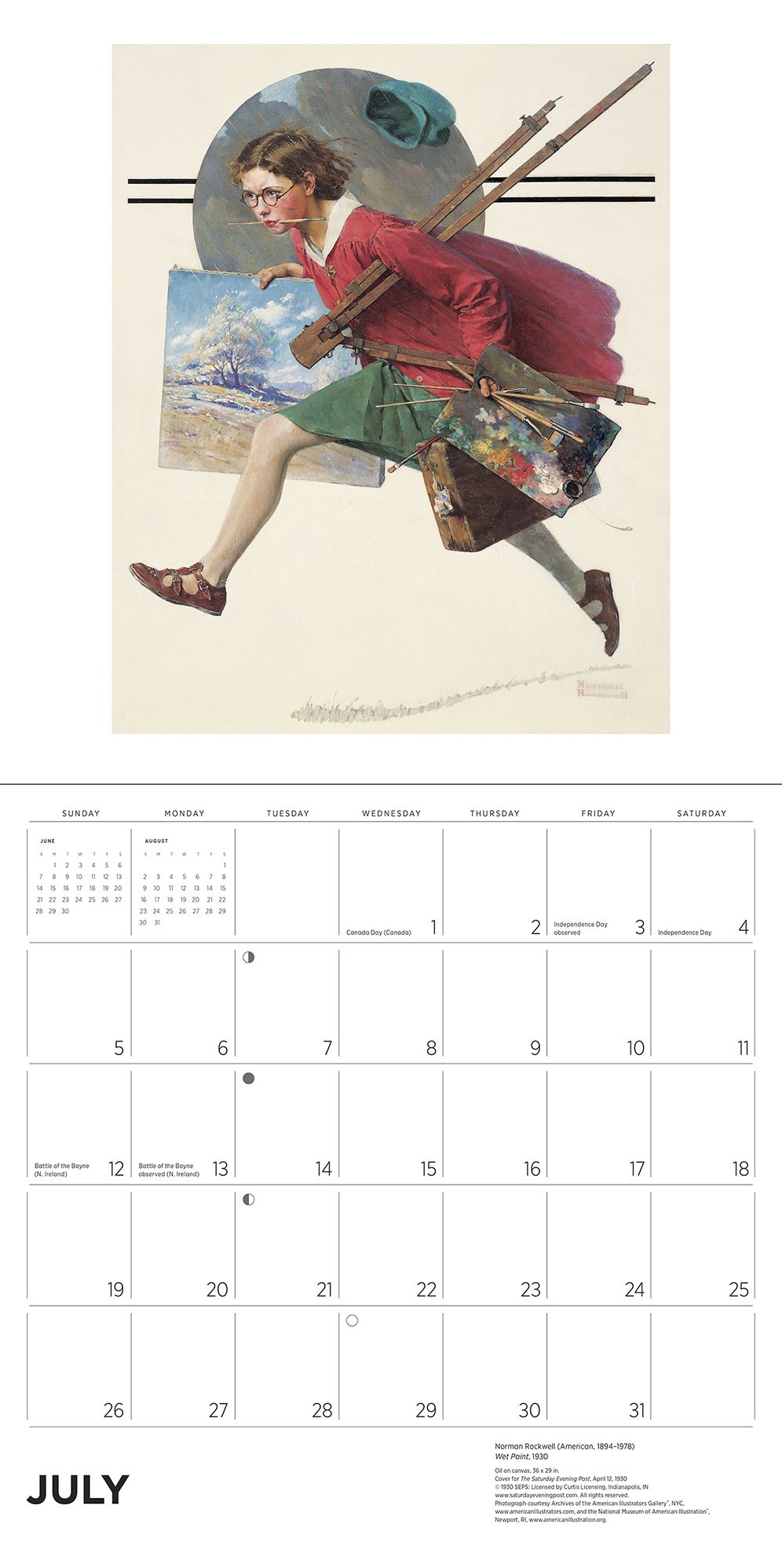 2026 Norman Rockwell: The Saturday Evening Post Wall Calendar