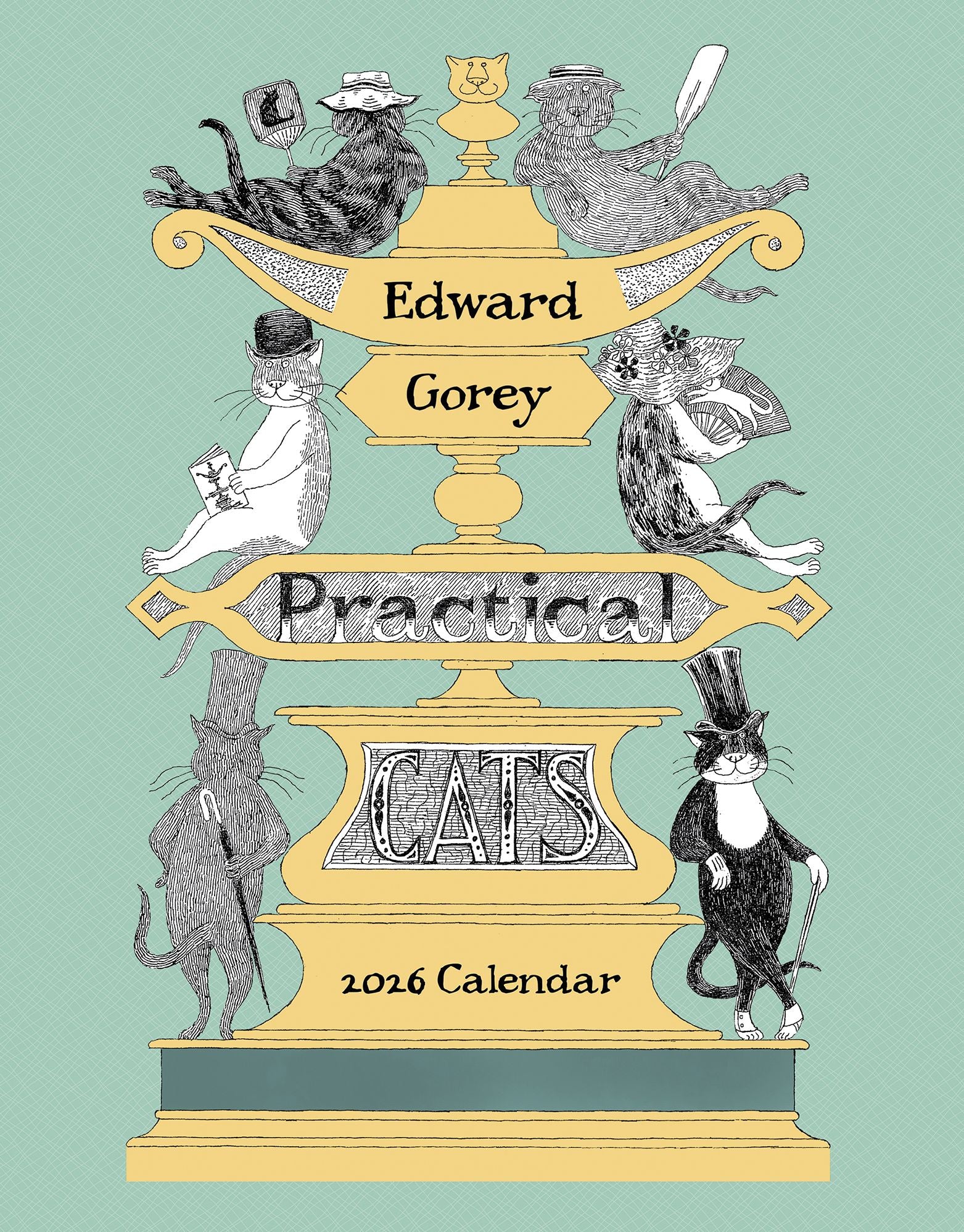 2026 Edward Gorey: Practical Cats Mini Wall Calendar
