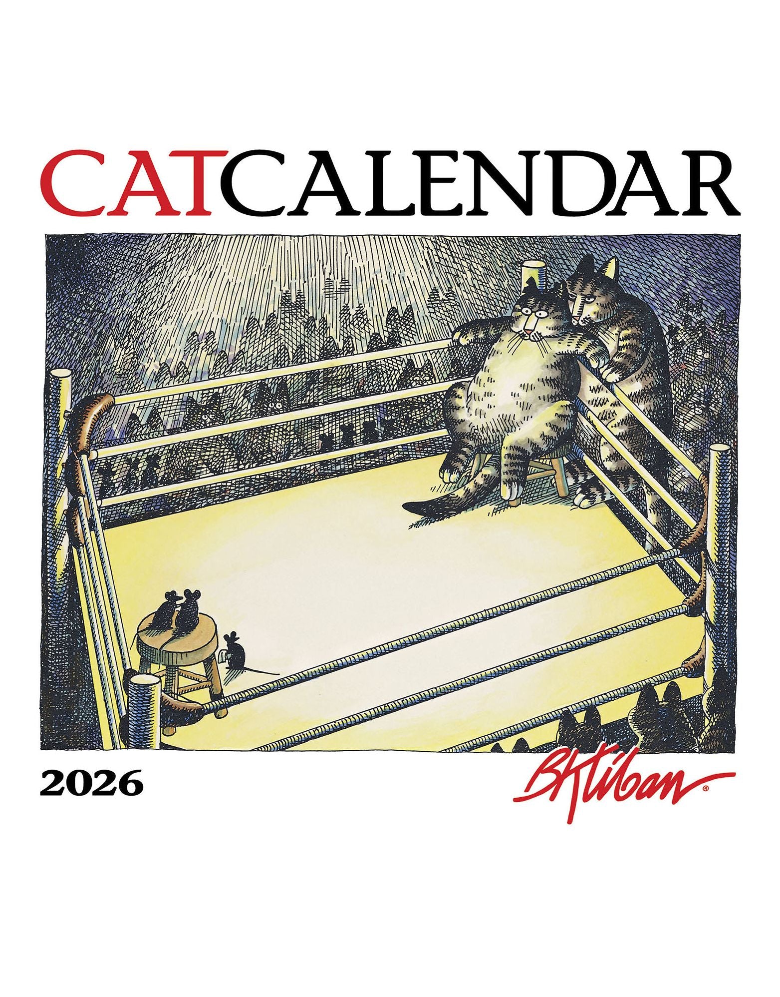 2026 B. Kliban: Cat Calendar Mini Wall Calendar