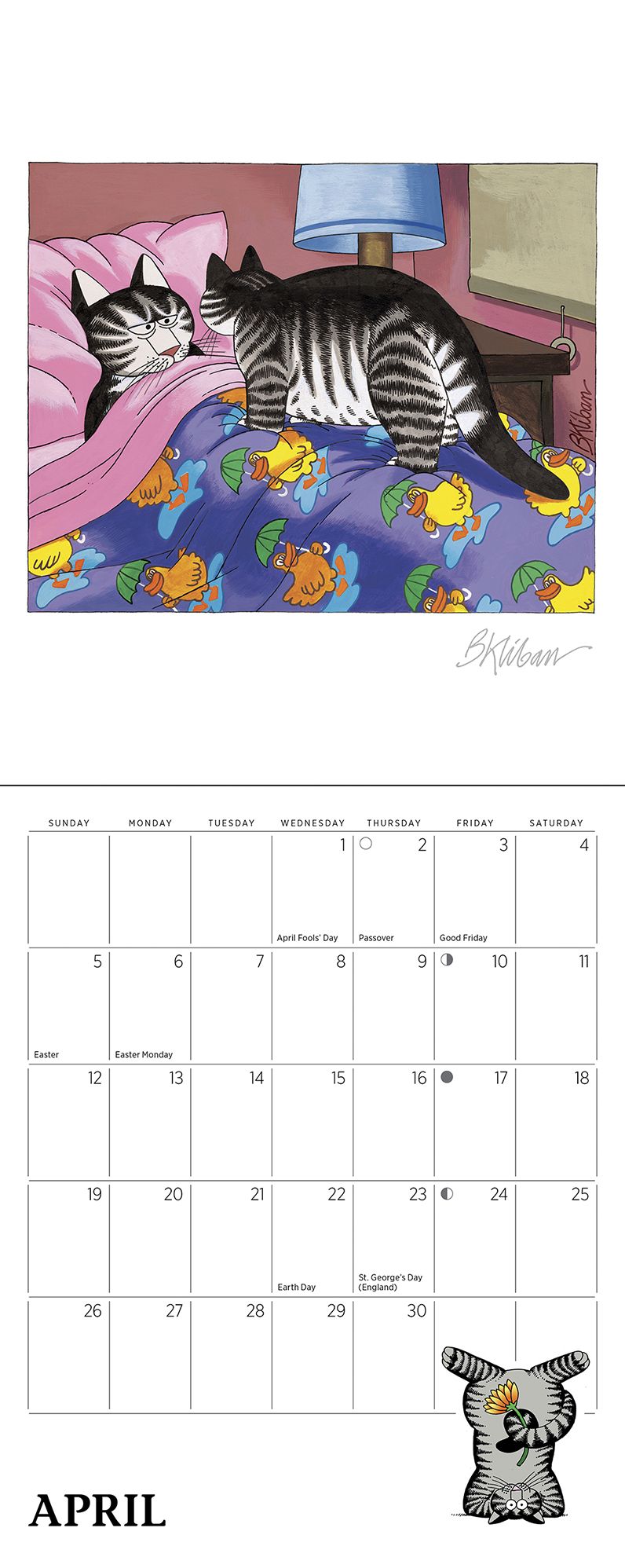 2026 B. Kliban: Cat Calendar Mini Wall Calendar