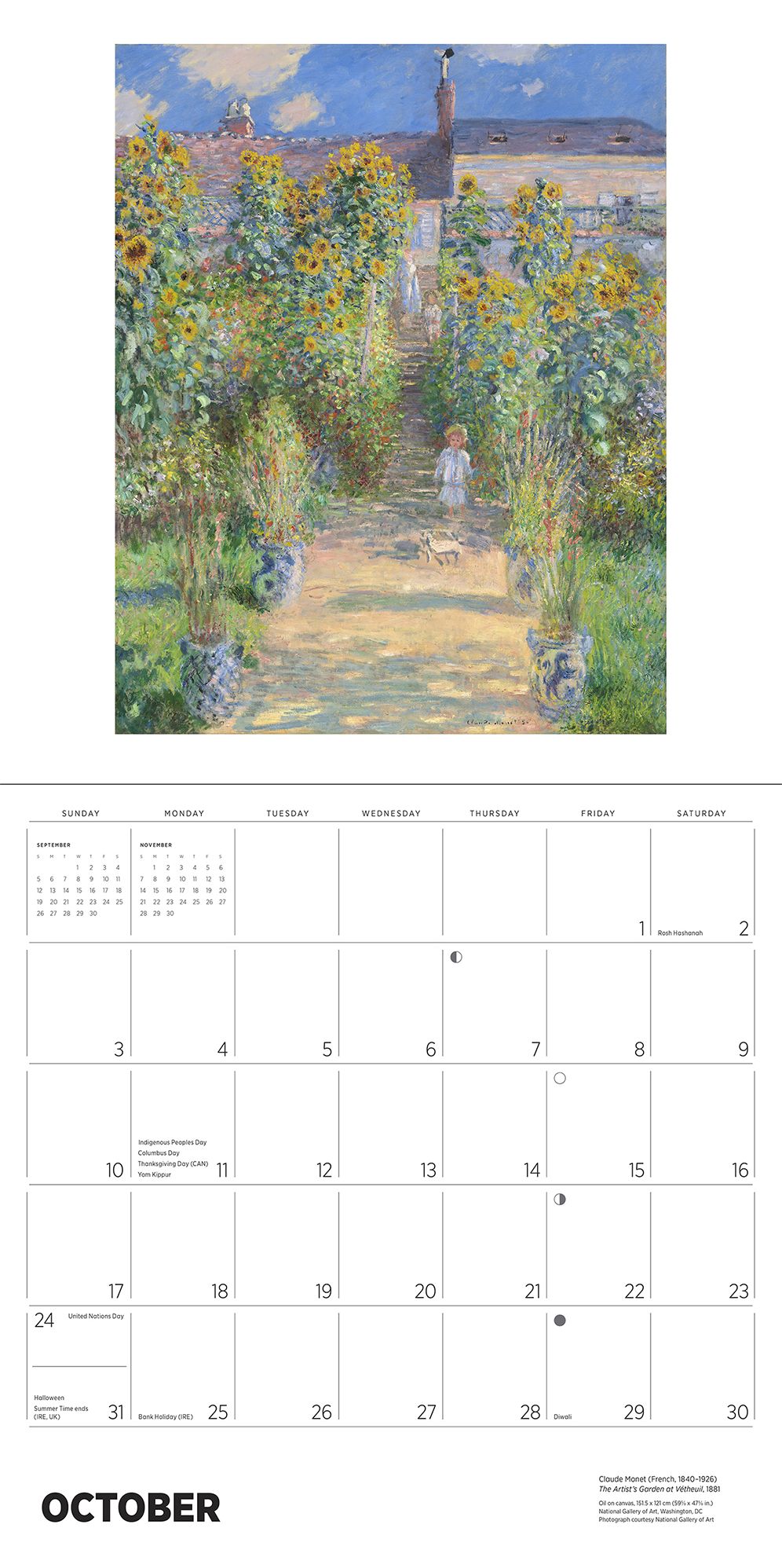 2027 Claude Monet Wall Calendar