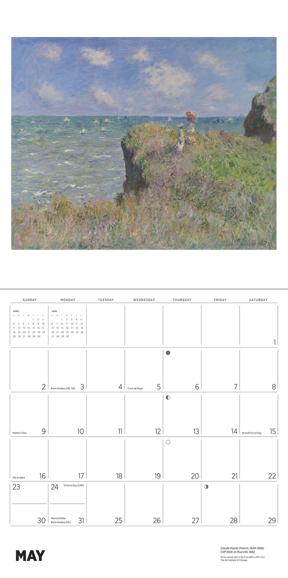 2027 Claude Monet Wall Calendar