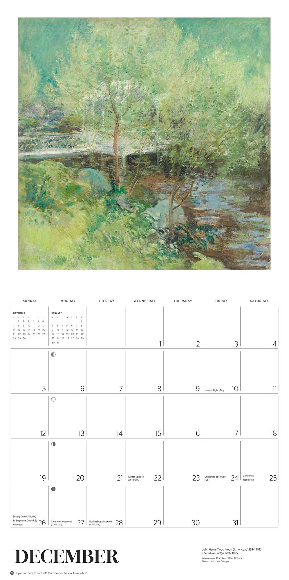 2027 Gardens of the Impressionists Wall Calendar