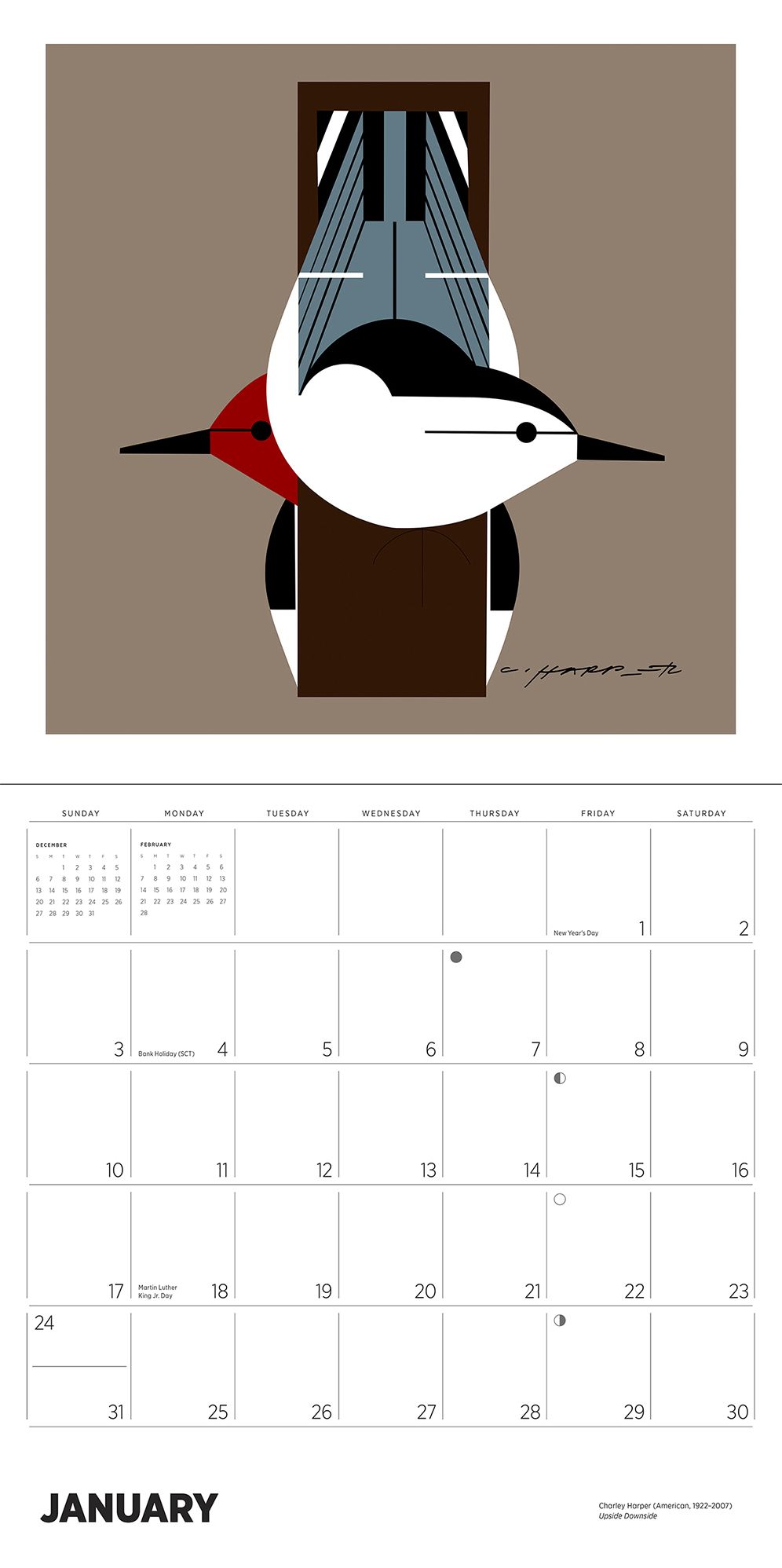 2027 Charley Harper Wall Calendar