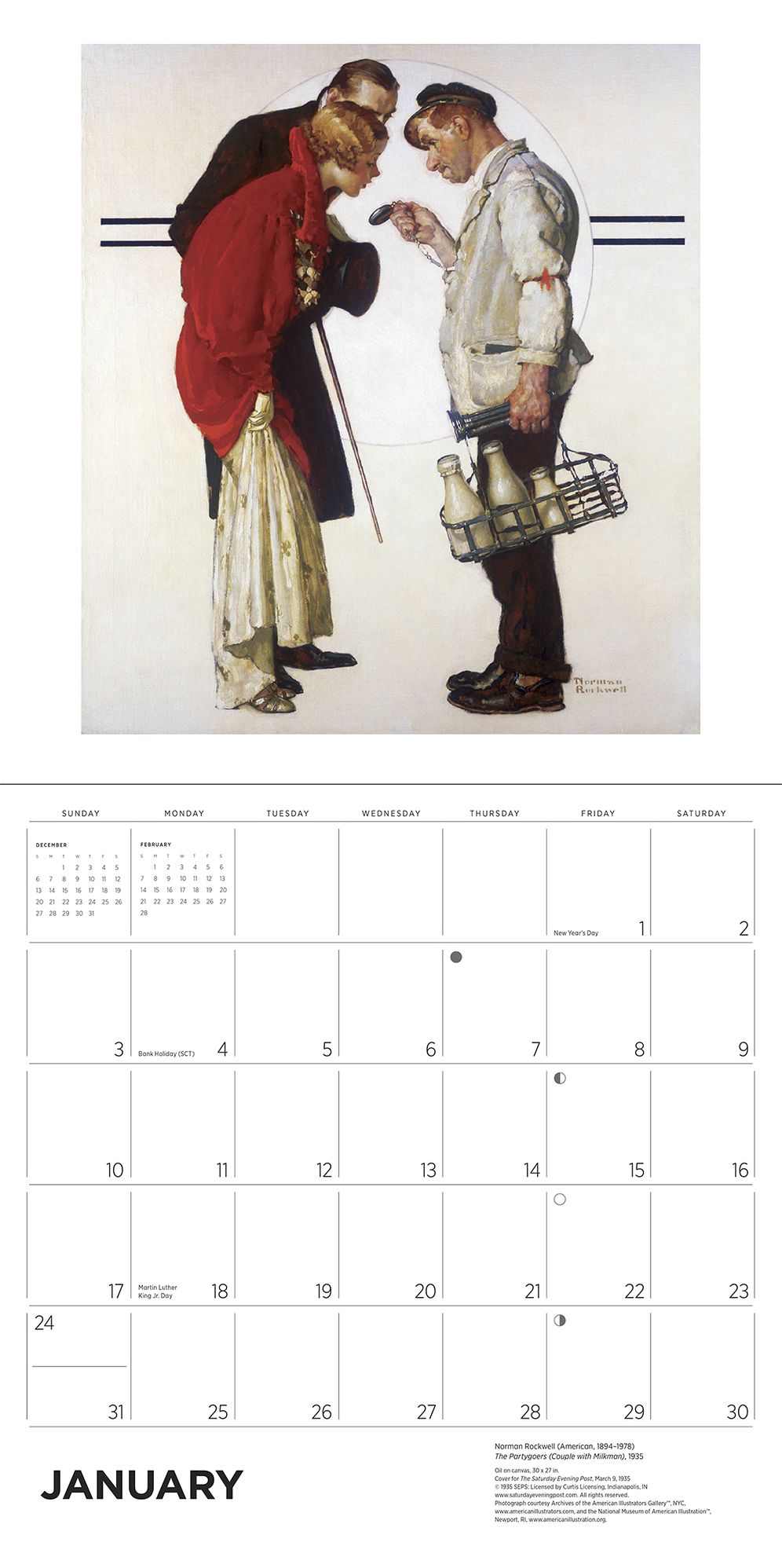 2027 Norman Rockwell: The Saturday Evening Post Wall Calendar