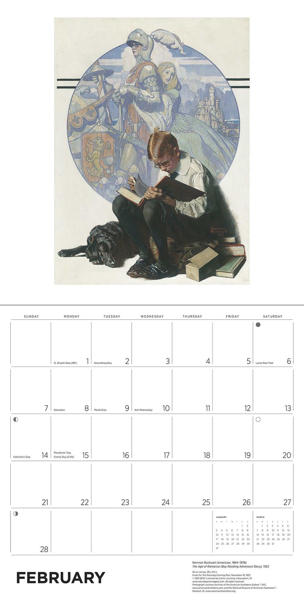 2027 Norman Rockwell: The Saturday Evening Post Wall Calendar
