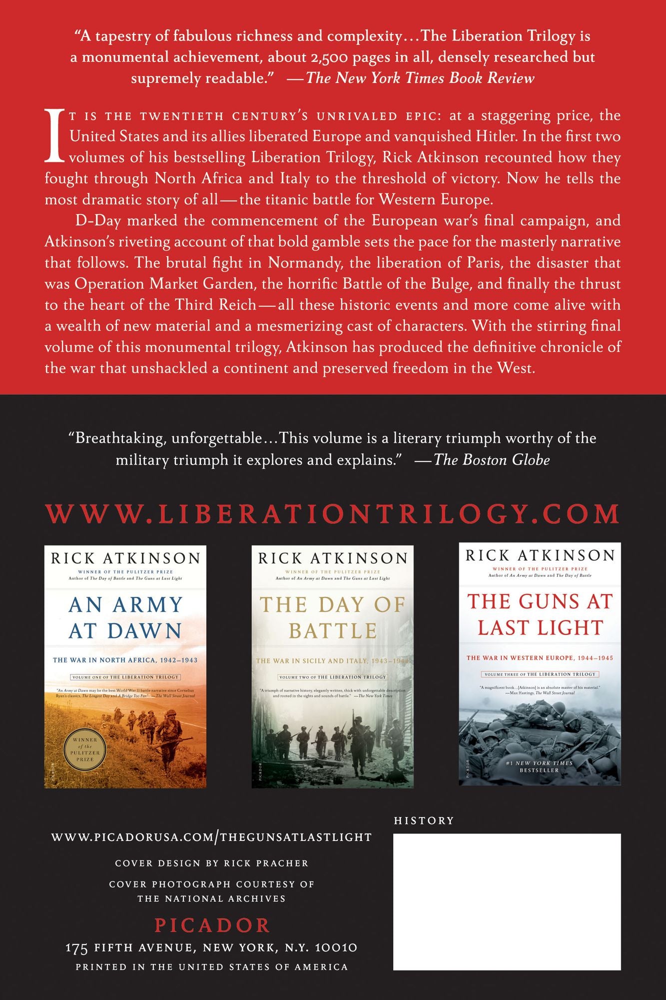 The Guns at Last Light: The War in Western Europe, 1944-1945 (Liberation Trilogy, Volume 3)