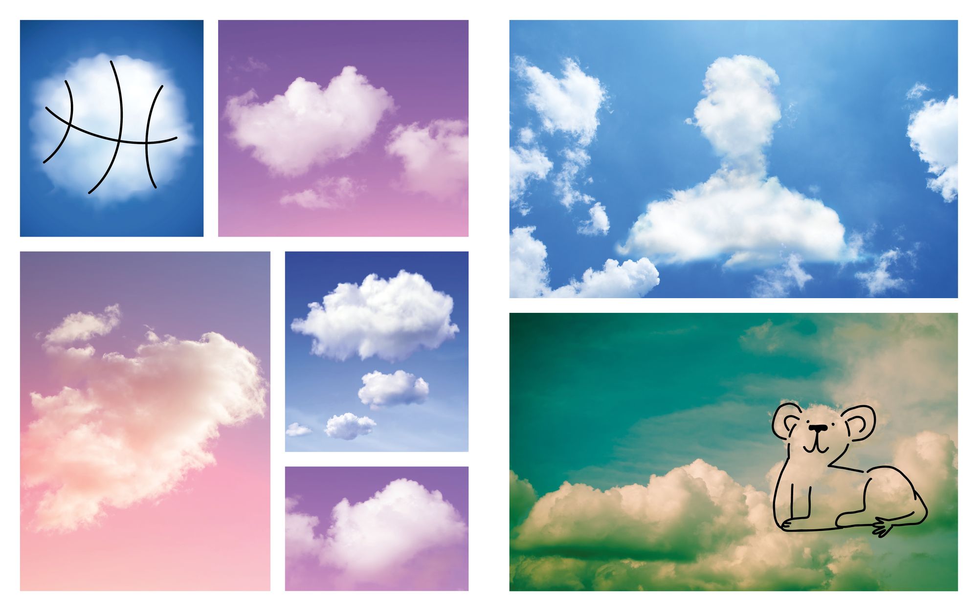 Cloud Doodles: Find and Doodle the Objects in the Clouds