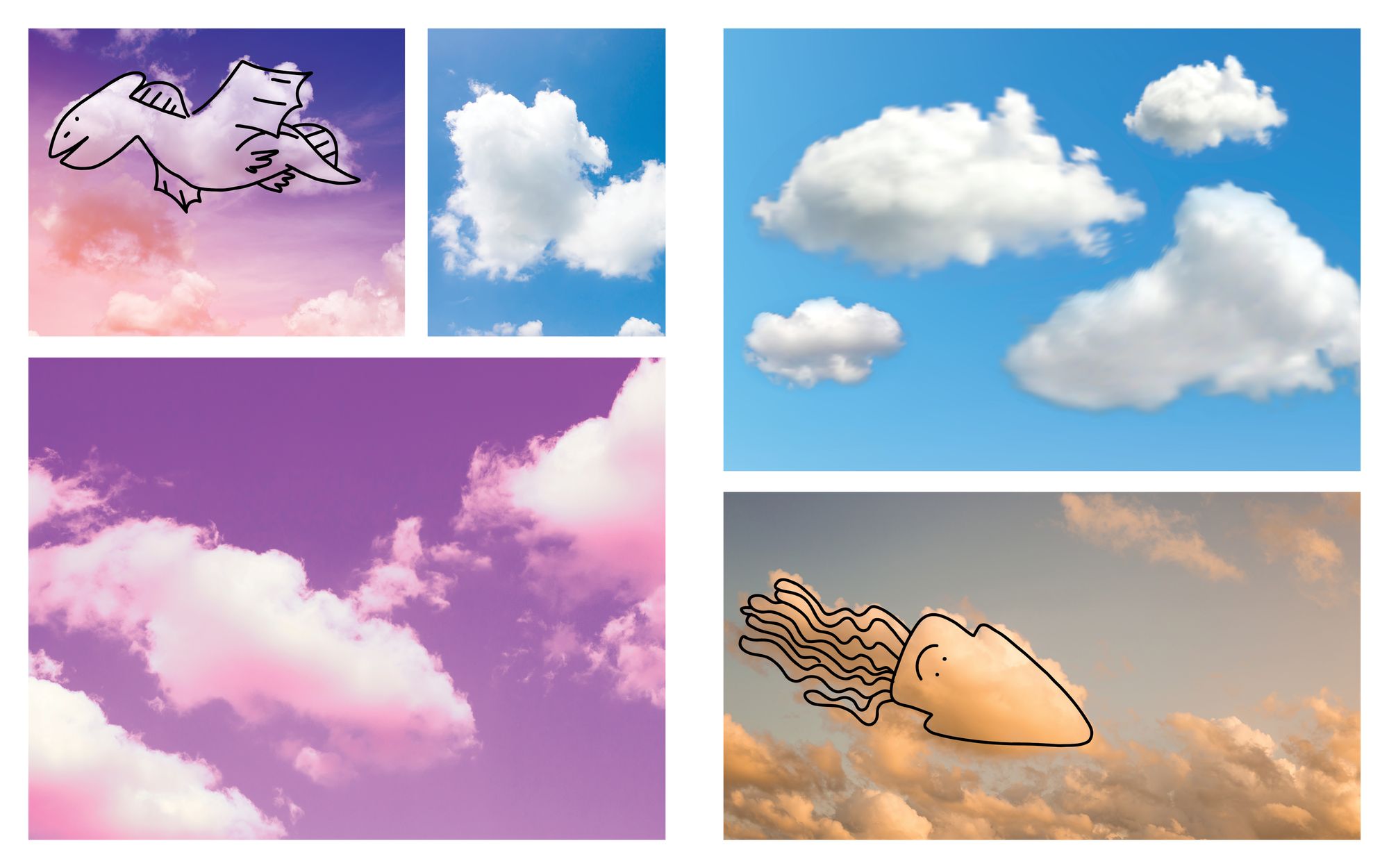 Cloud Doodles: Find and Doodle the Objects in the Clouds