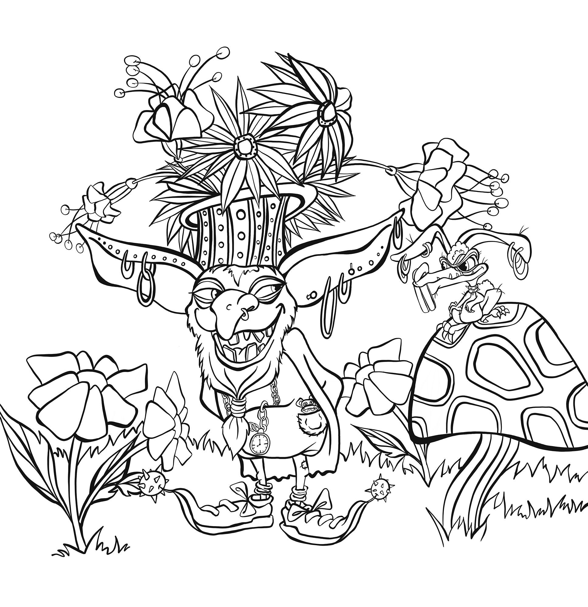 Zendoodle Coloring Presents: Goblins in the Hollow: An Artist's Coloring Book