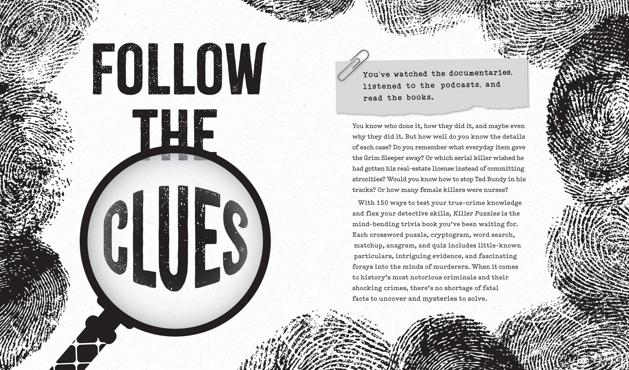 Killer Puzzles: Crosswords, Cyphers, Cryptograms, and More for the True Crime Obsessed