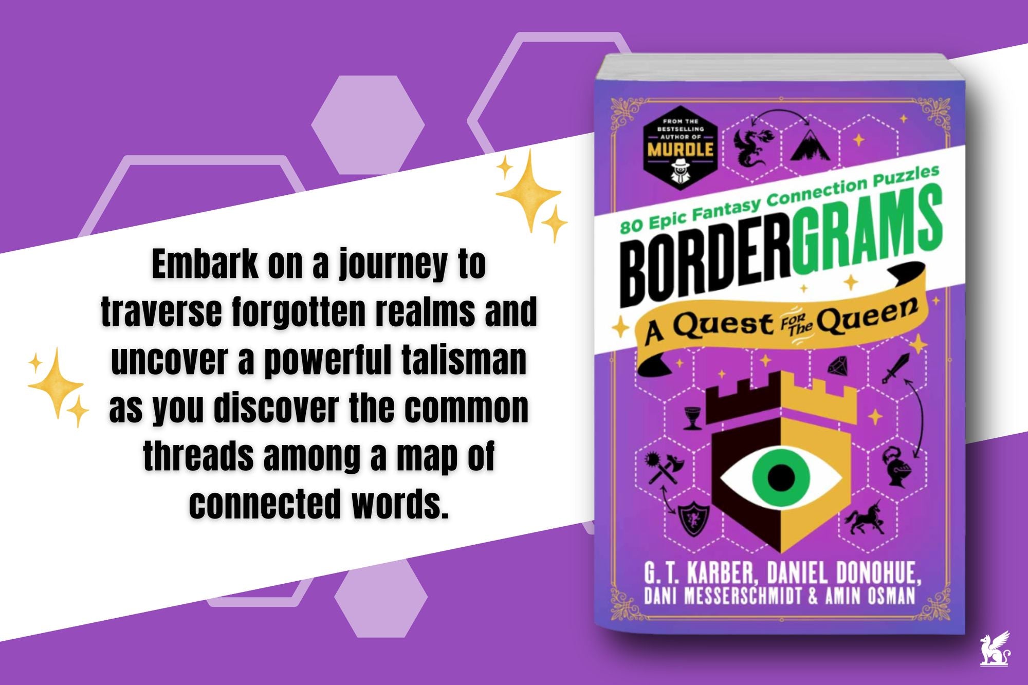 Bordergrams: A Quest for the Queen: 80 Epic Fantasy Connection Puzzles from the Bestselling Author of Murdle