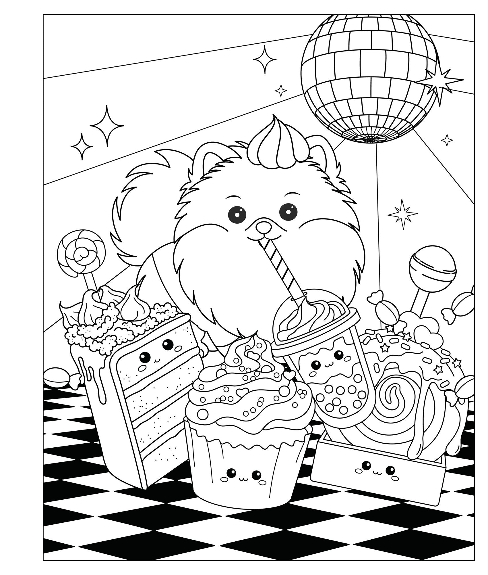 Mangatopia: Puppies and Popsicles: A Playfully Sweet Coloring Book of Anime and Manga