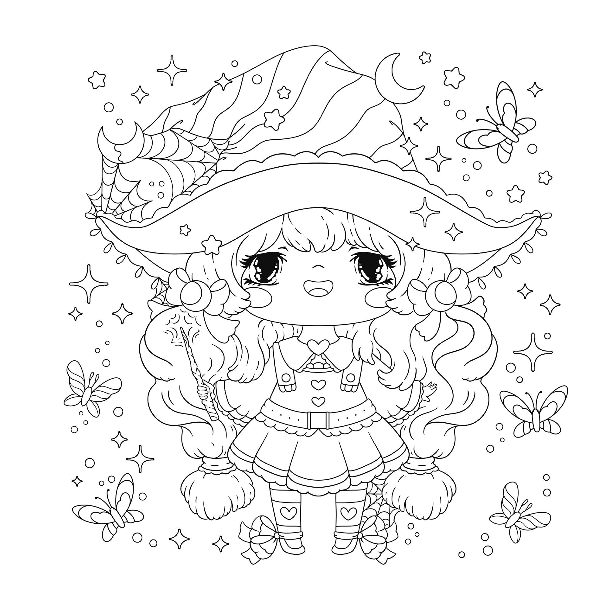 Manga Sparkle: Spooky Sweet: A Goth Anime & Manga Style Coloring Book
