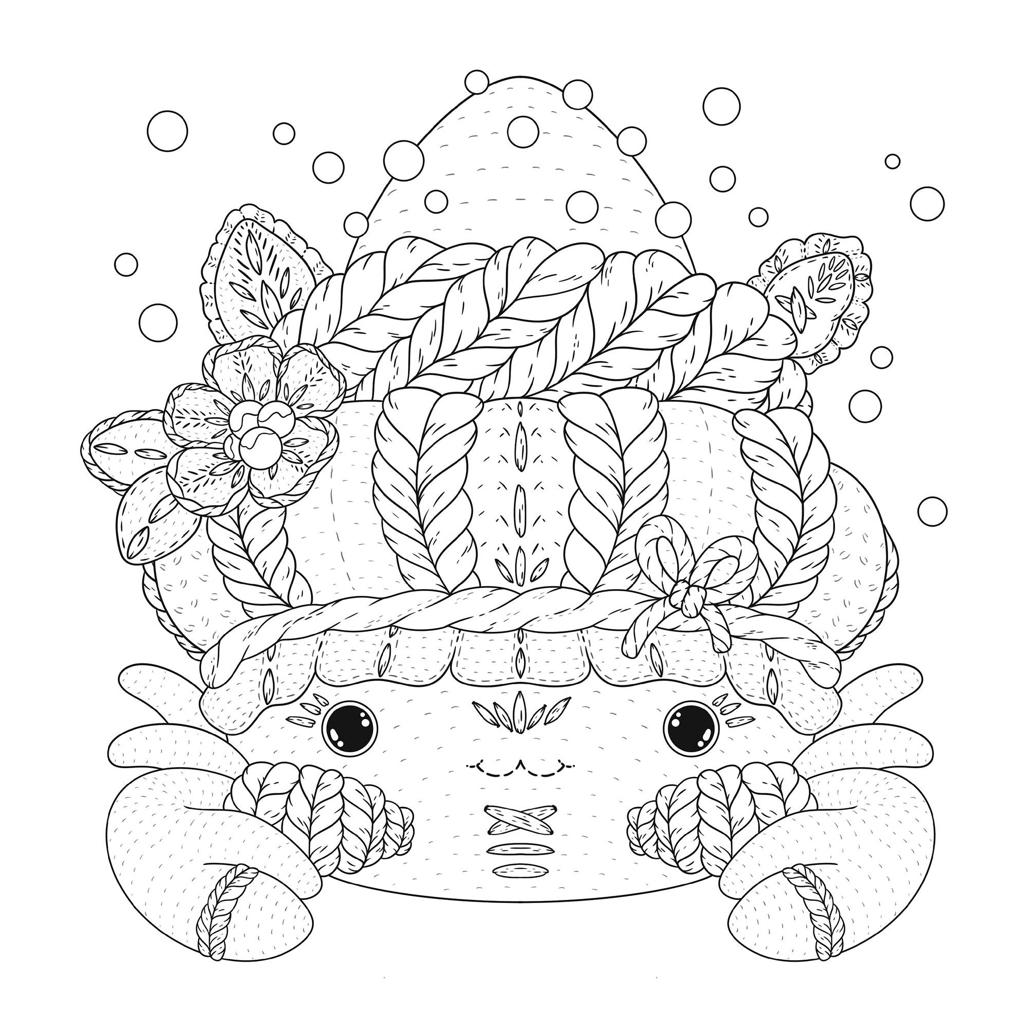 The Cutest of Cute Amigurumi Sea Friends: A Coloring Book of Crocheted Ocean Life