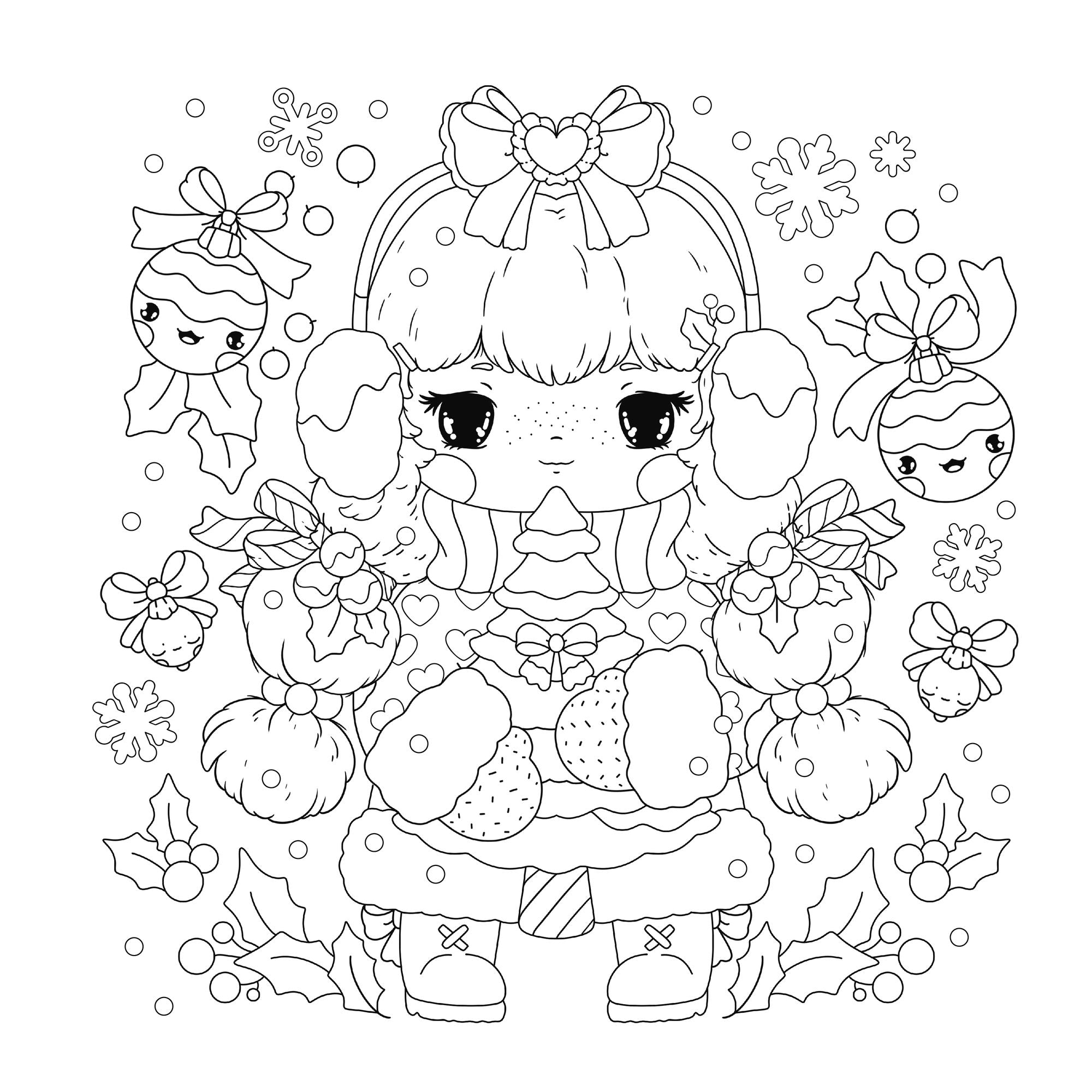 Manga Sparkle: Winter Wonderland: A Shimmery Anime & Manga Style Coloring Book