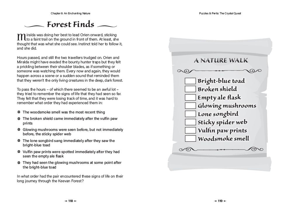 Puzzles & Perils: The Crystal Quest: A Novel in 100 Fantastical Puzzles