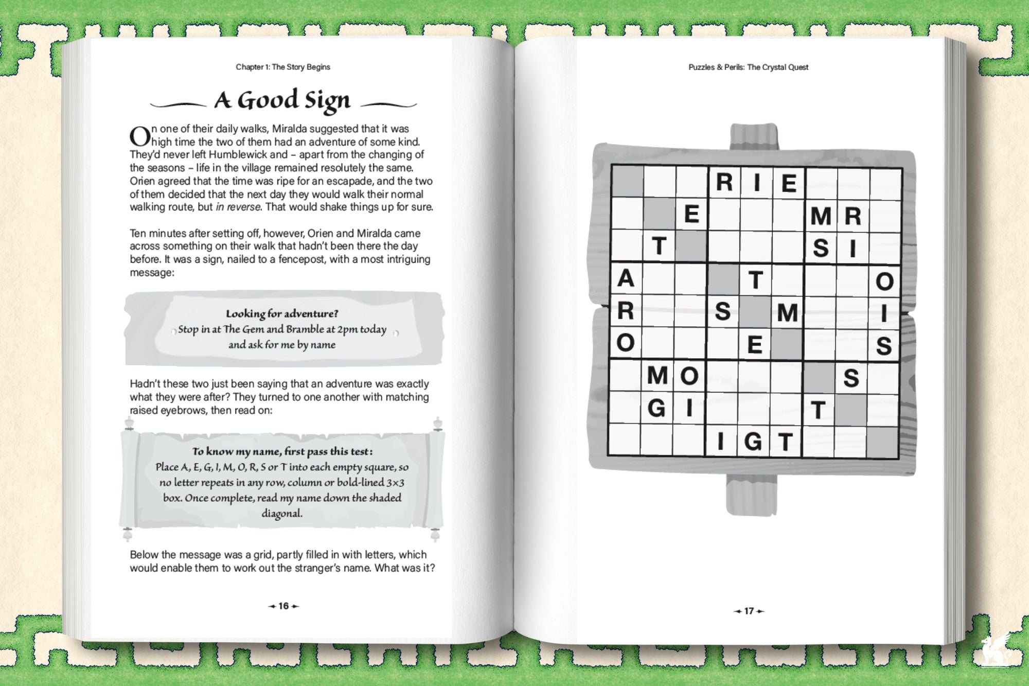 Puzzles & Perils: The Crystal Quest: A Novel in 100 Fantastical Puzzles