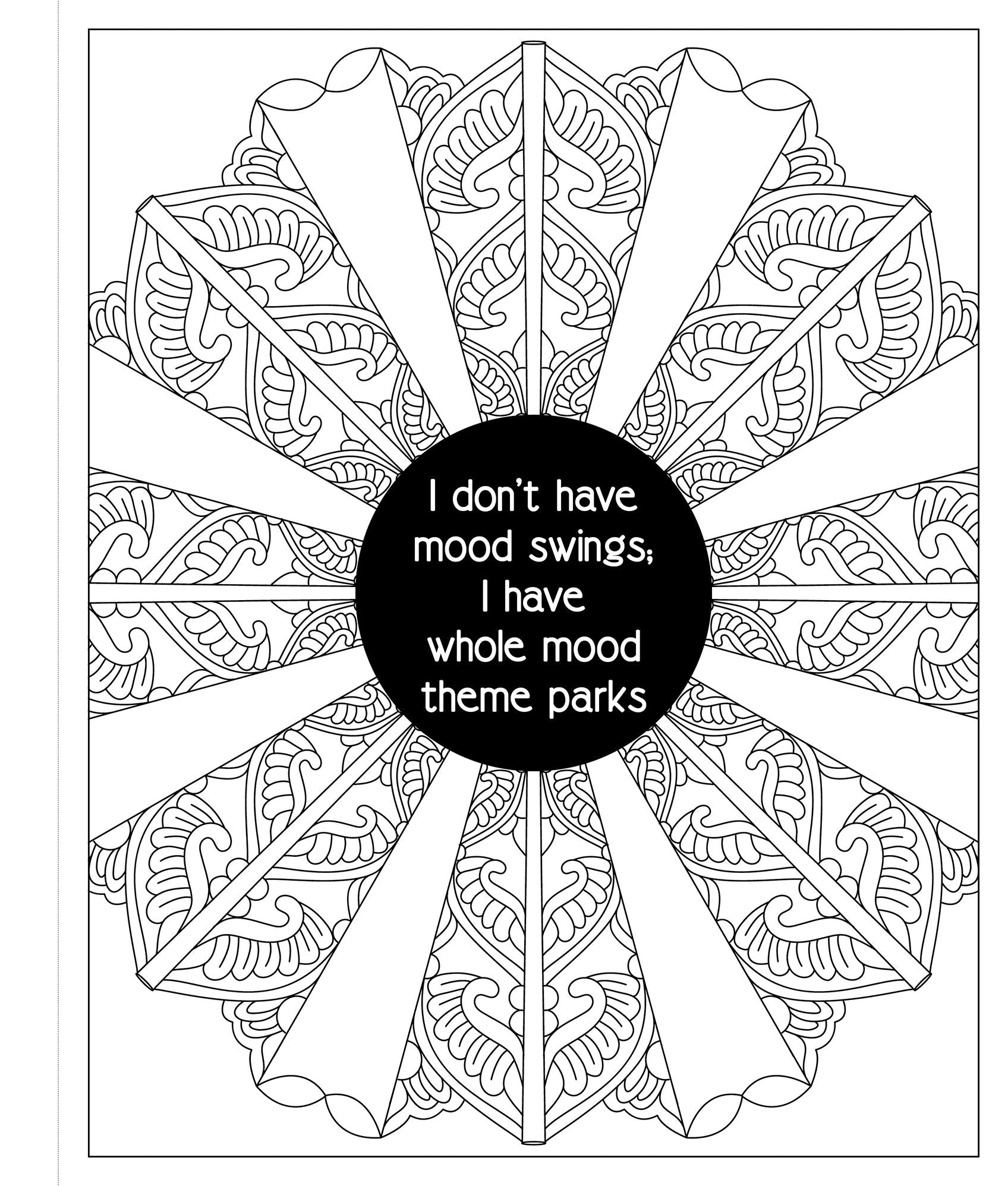 F*ck Menopause: A Sweary Coloring Book of Calming Mandalas for Cooling the Fire Within