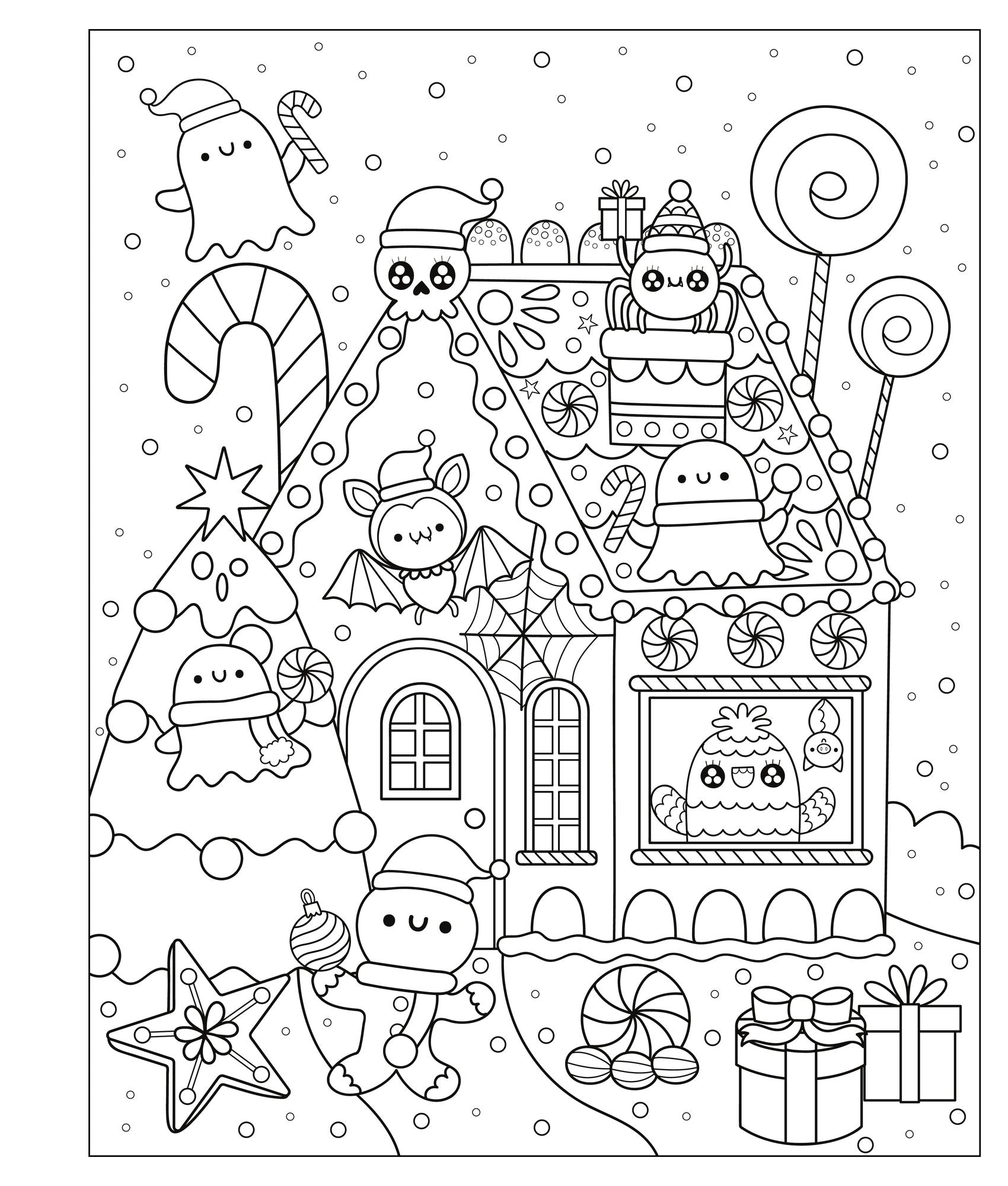 Mangatopia: Spoopy Christmas: A Frightfully Festive Coloring Book