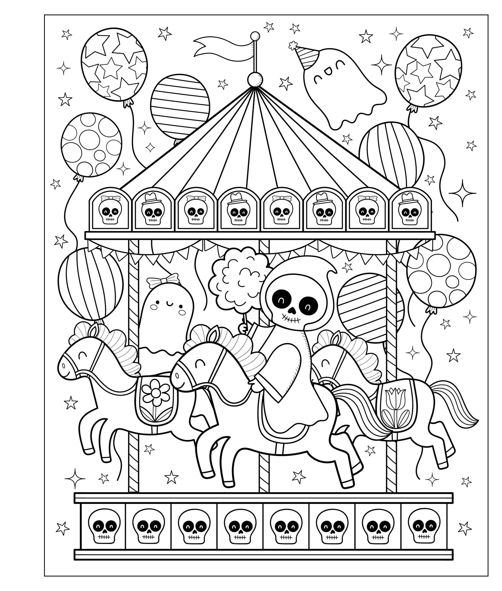 Squeetopia: Summerween: A Creepy-Cute Coloring Book of Summertime Fun