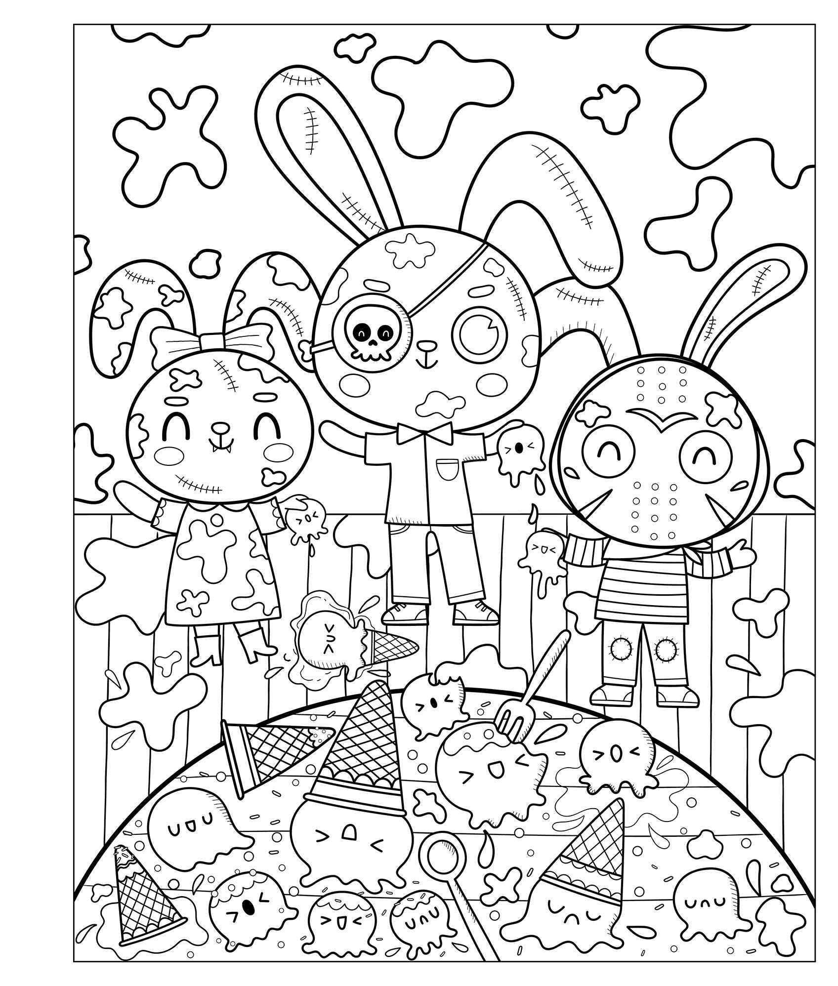 Squeetopia: Summerween: A Creepy-Cute Coloring Book of Summertime Fun