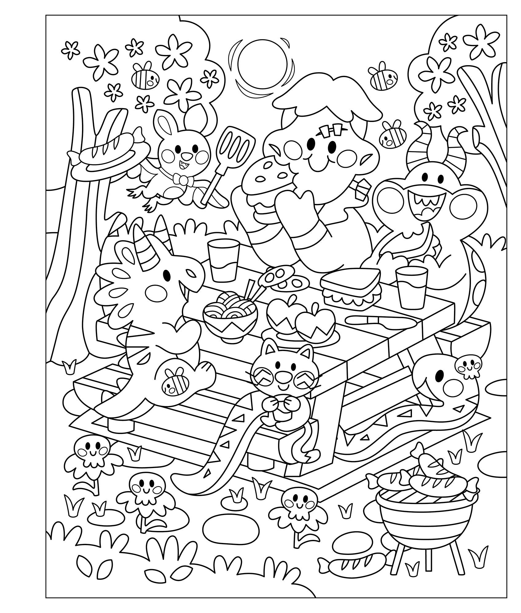 Squeetopia: Springoween: A Creepy-Cute Coloring Book of Springtime Fun