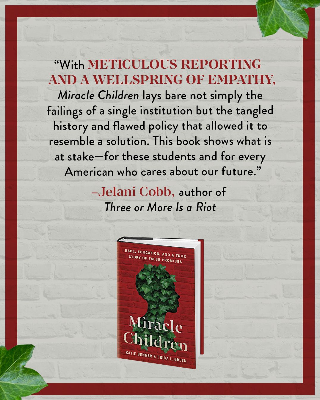 Miracle Children: Race, Education, and a True Story of False Promises