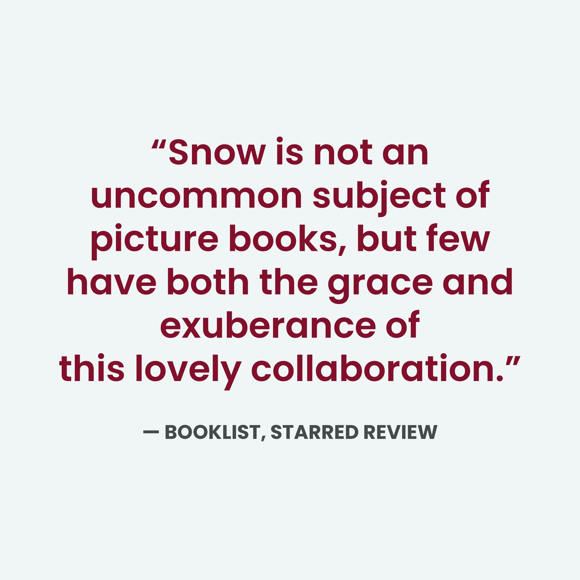Snow: A Winter and Holiday Book for Kids