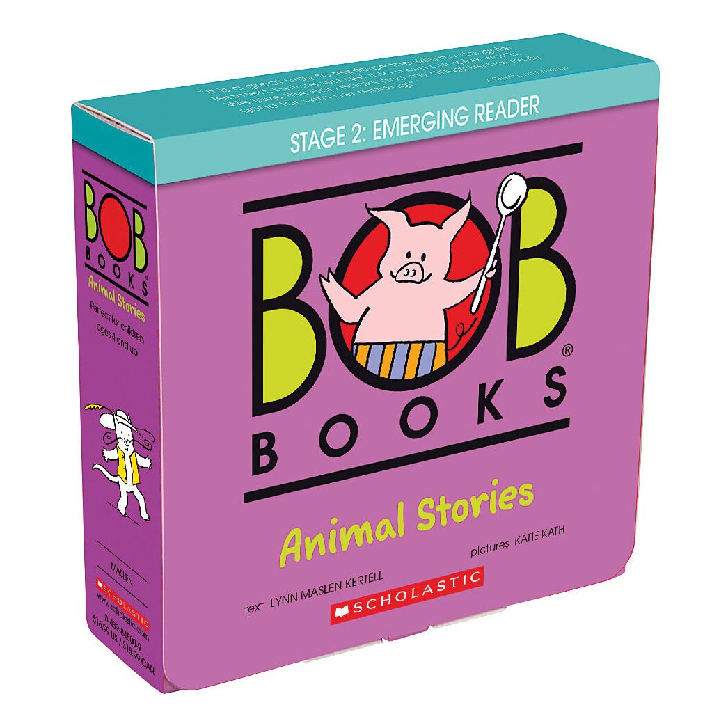 Bob Books - Animal Stories Box Set of 12 Paperbacks Decodable Phonics Books, Ages 4 and up, Kindergarten (Stage 2: Emerging Reader)