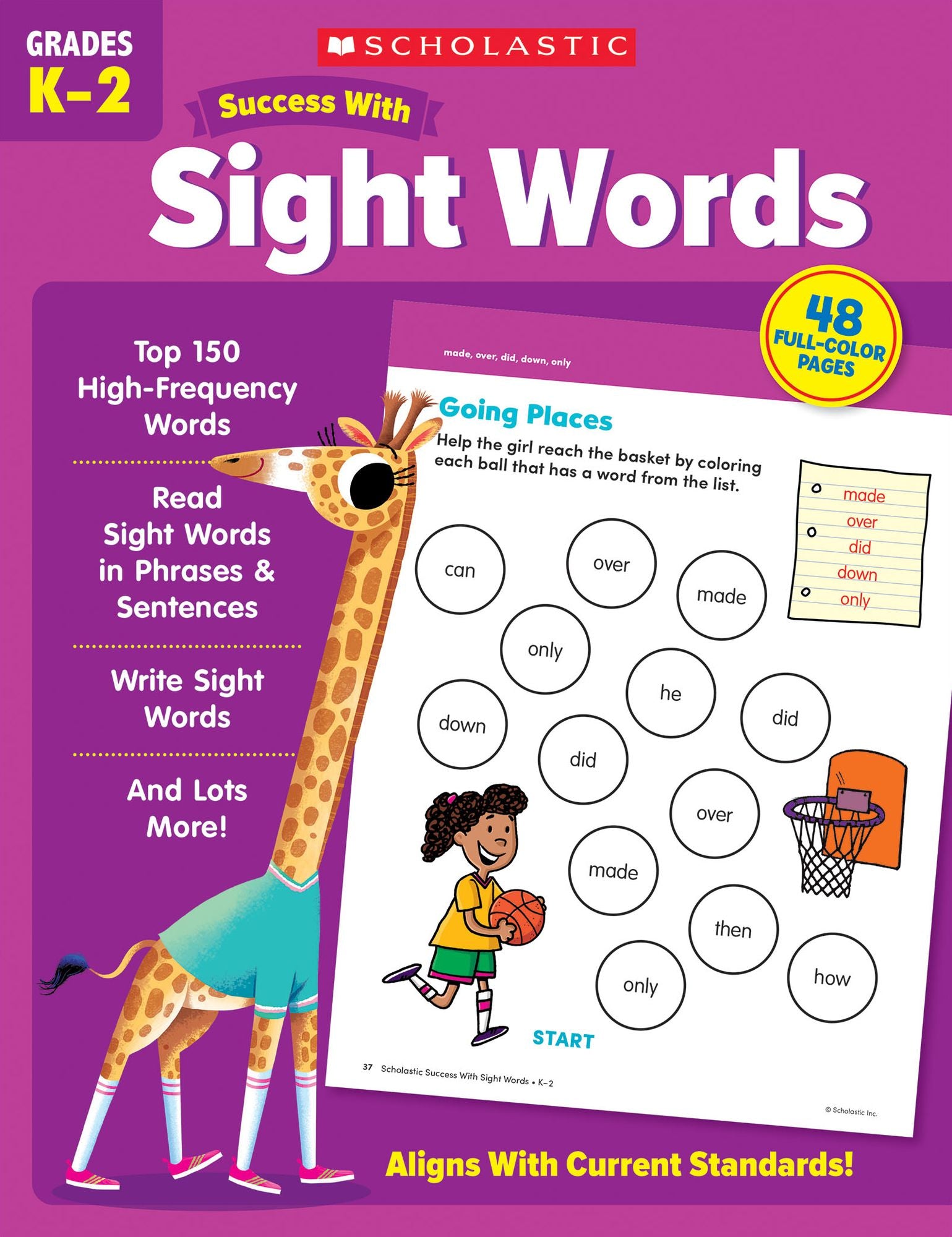 Scholastic Success with Sight Words Workbook
