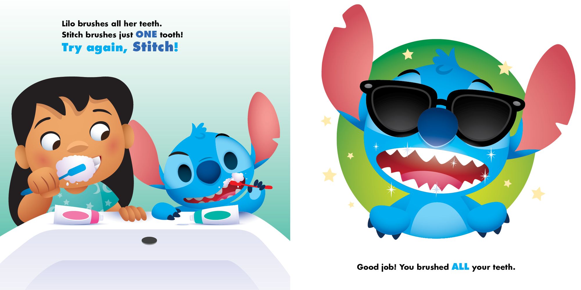 Disney Baby: Try Again, Stitch: Toothbrushes Are for Teeth!