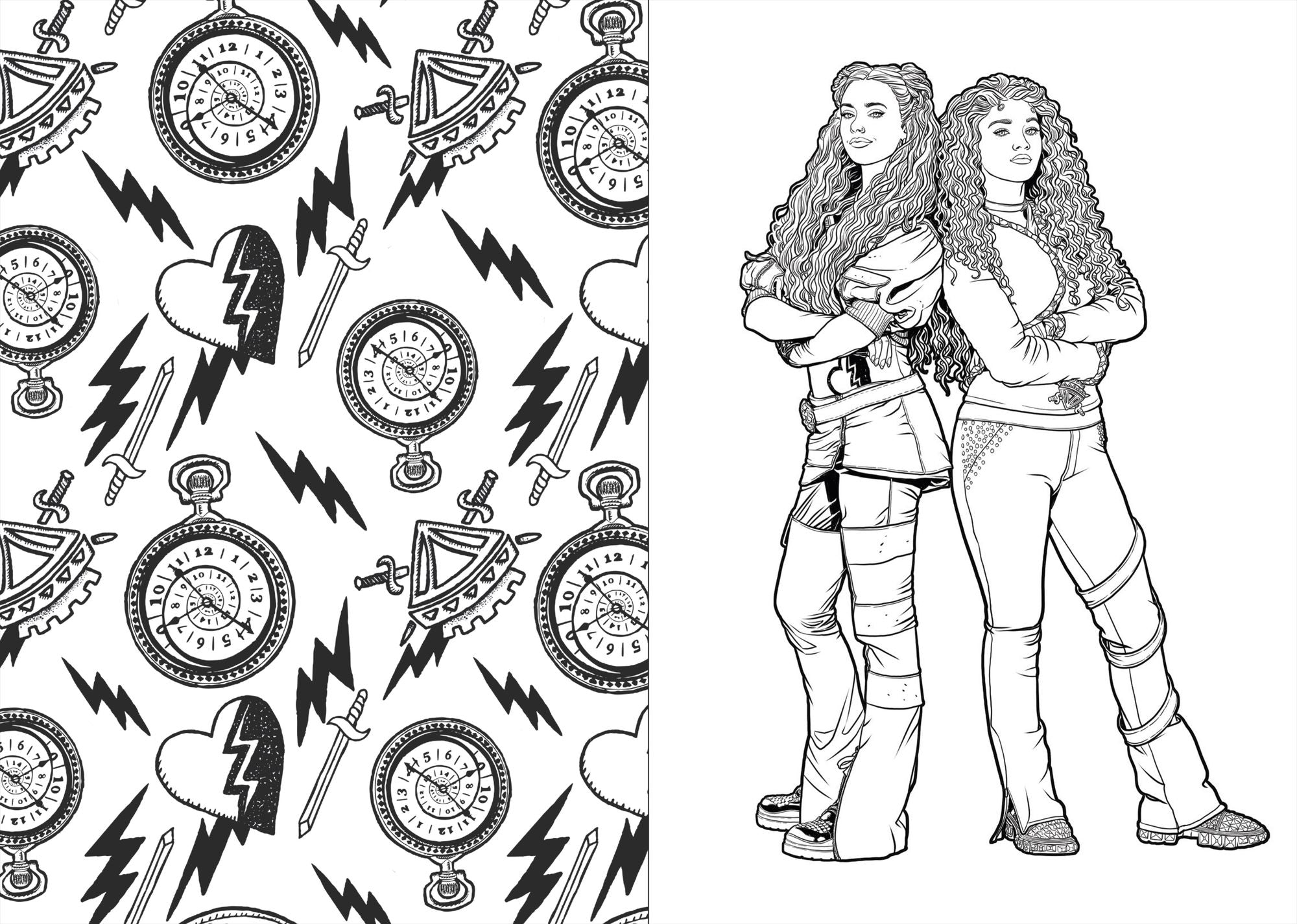 Descendants: A Wickedly Cool Coloring Book: VKs and AKs Through the Ages
