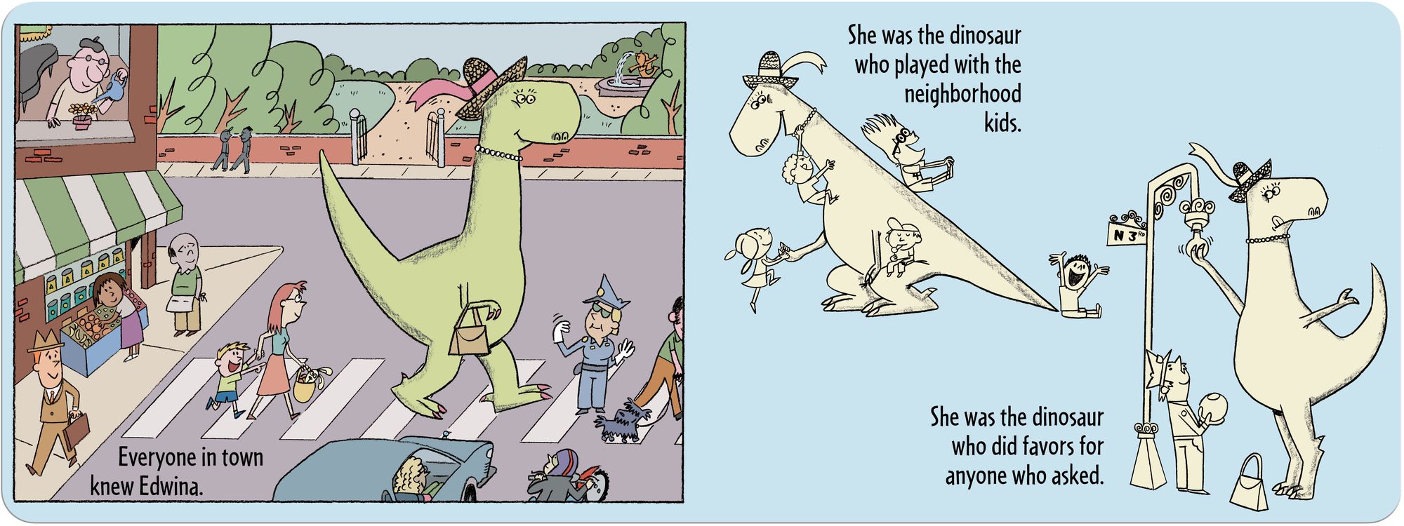 Edwina, The Dinosaur Who Didn't Know She Was Extinct (Board Book)